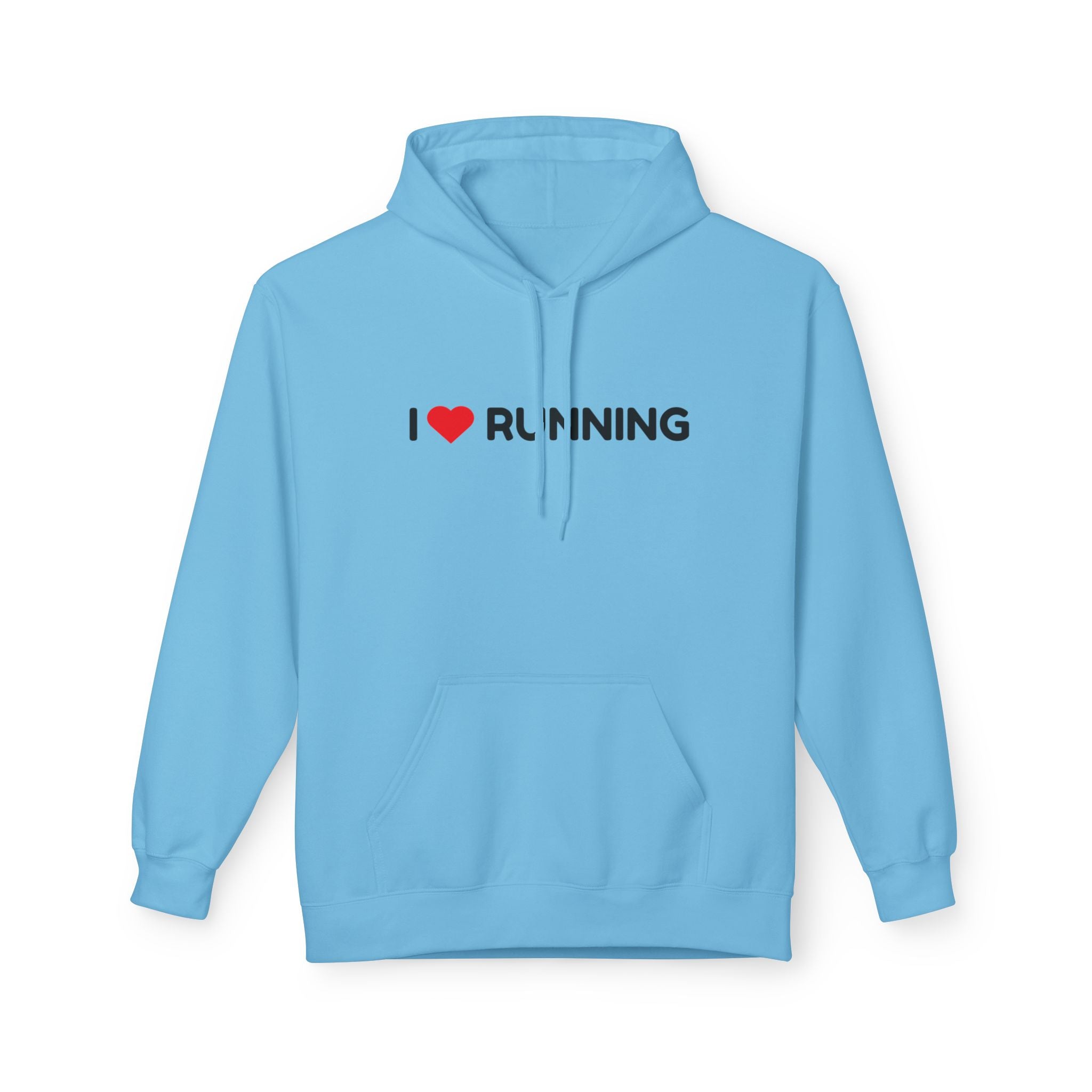 I Love Running Hoodie — Heart Racing Runner Sweatshirt for Joggers & Fitness Fans