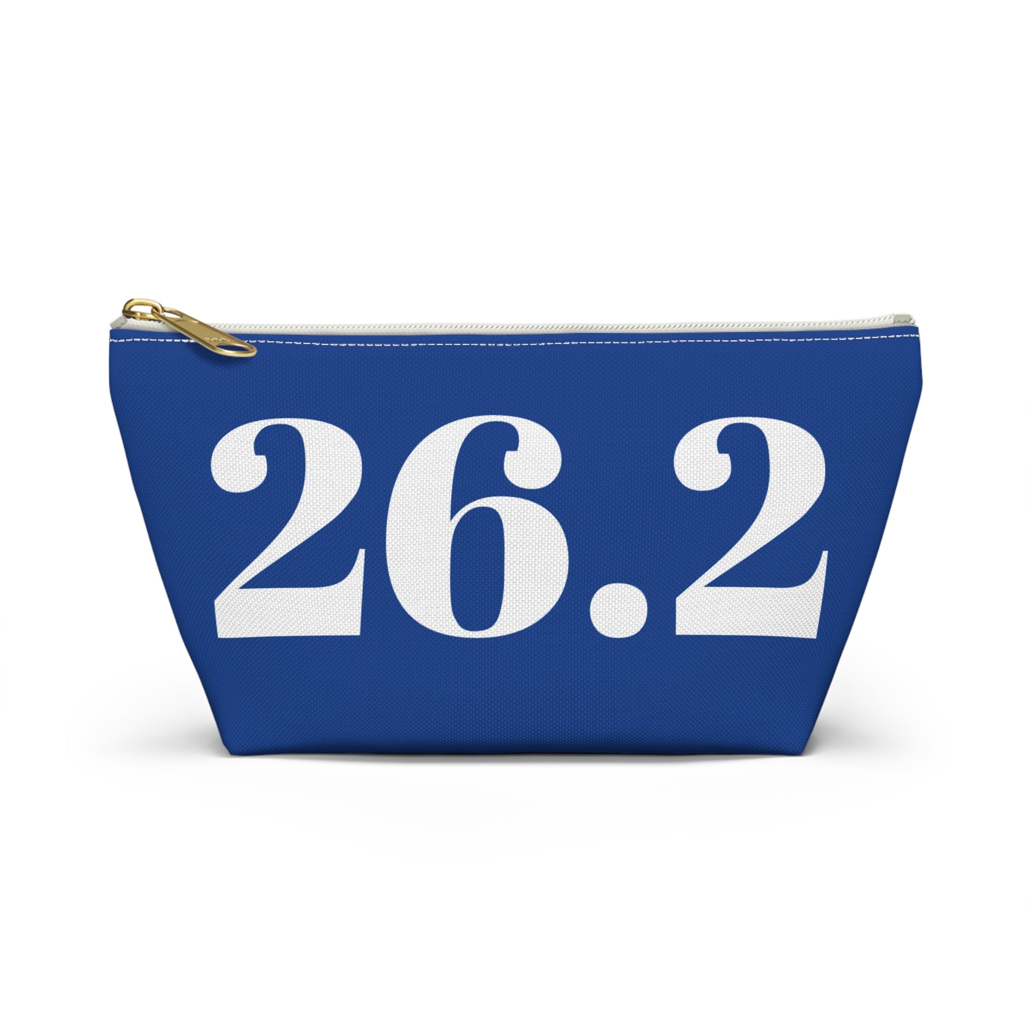 26.2 Marathon Accessory Pouch — Zip T‑Bottom Makeup & Gear Bag
