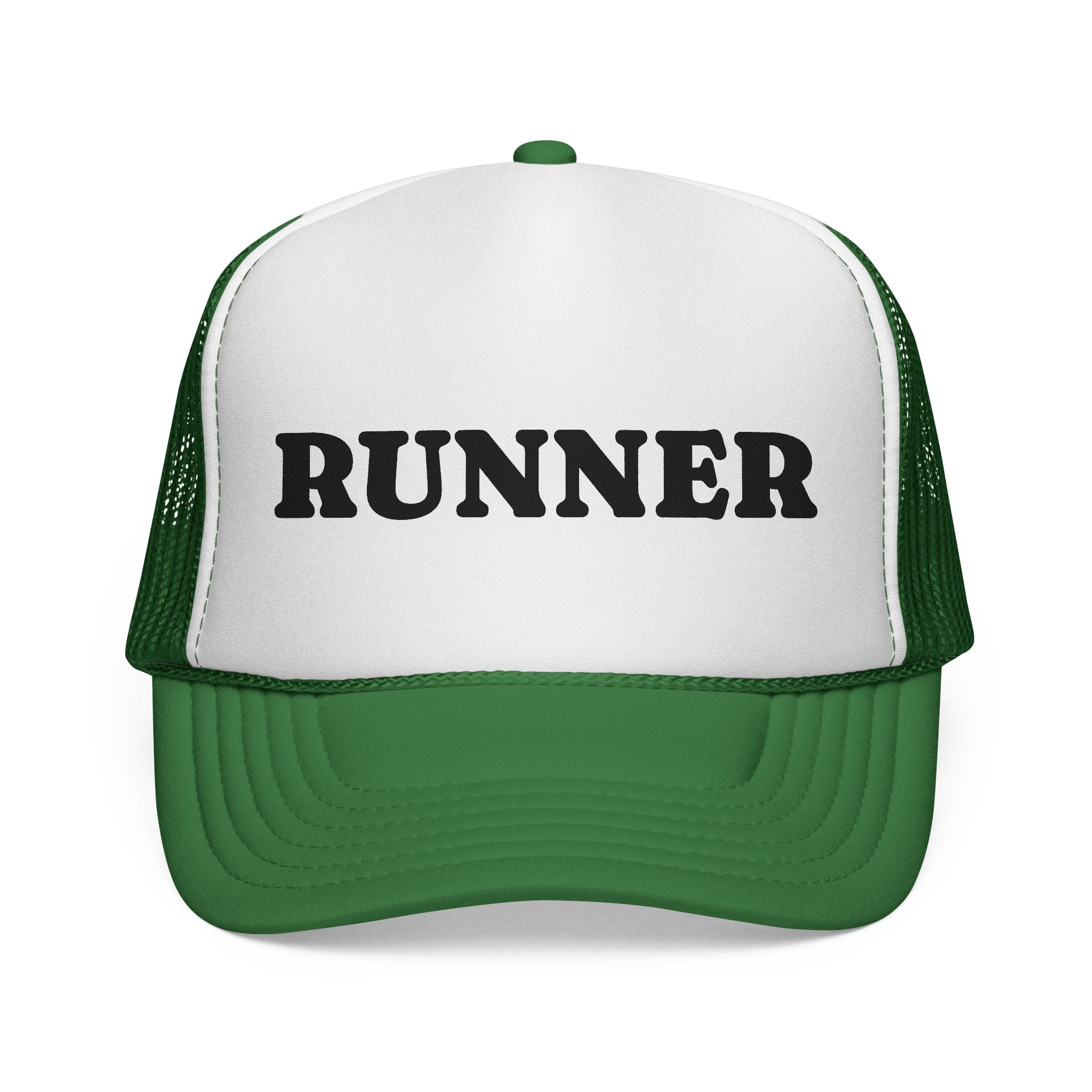 Runner Trucker Cap — Vintage Athletic Mesh Hat for Runners