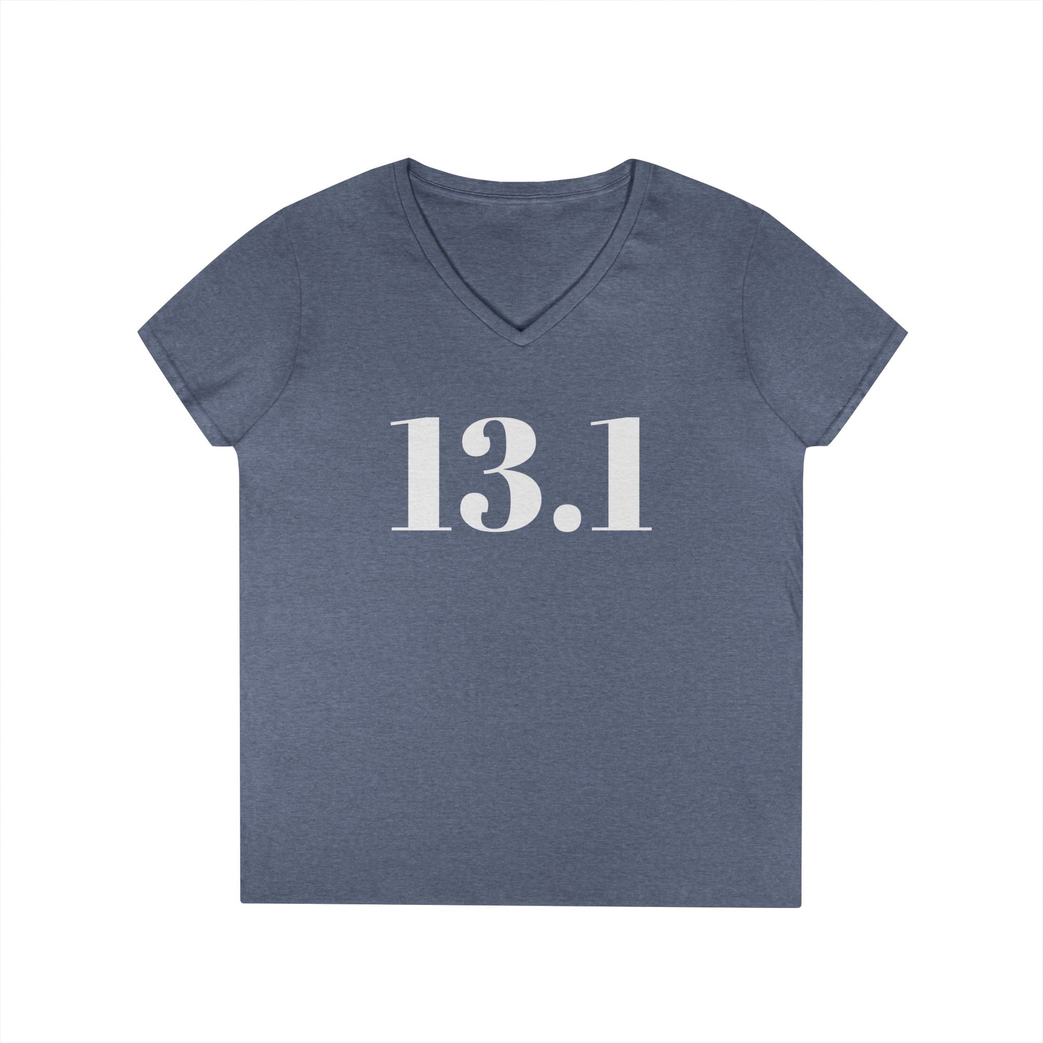 13.1 Women’s V‑Neck Running Tee — Half Marathon Race Shirt - Best Run Yet Apparel and Gifts