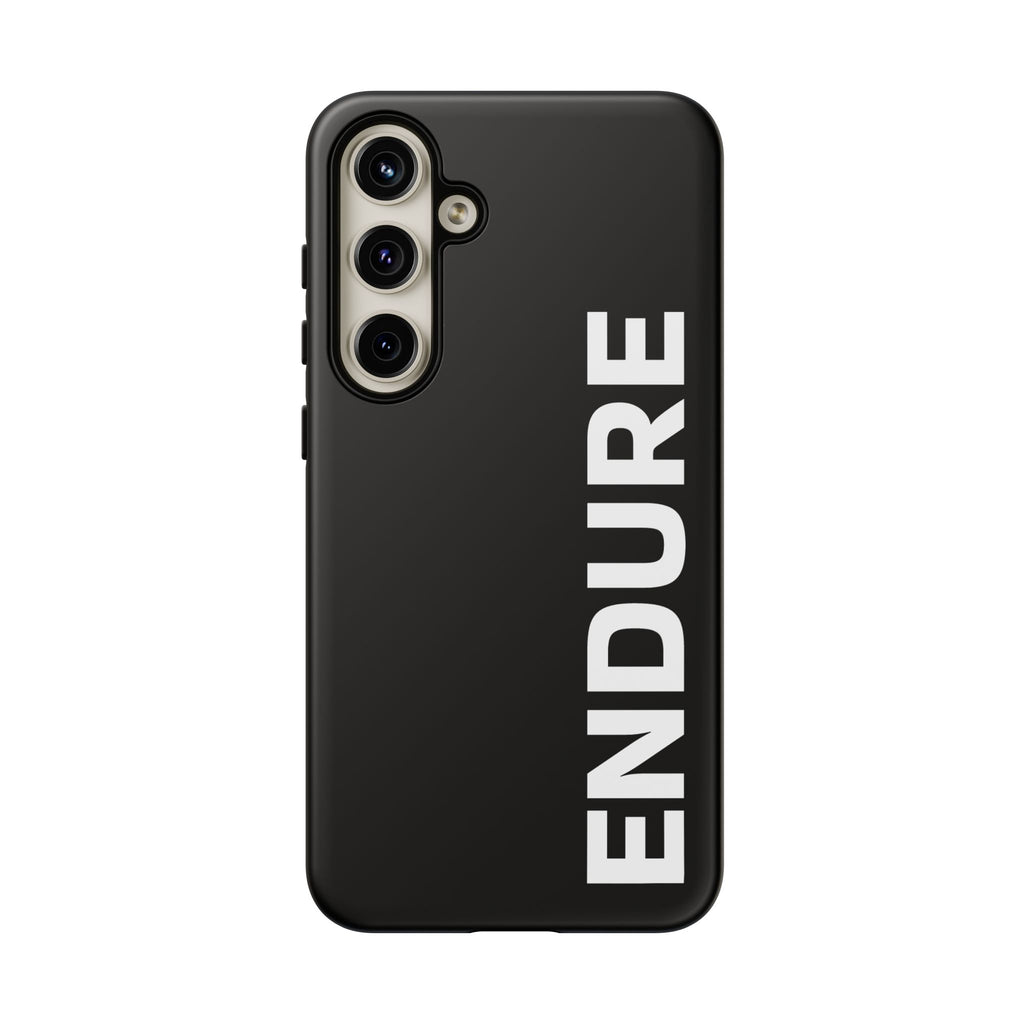 Endure Vertical Bold Phone Case — Tough Black Protective Cover
