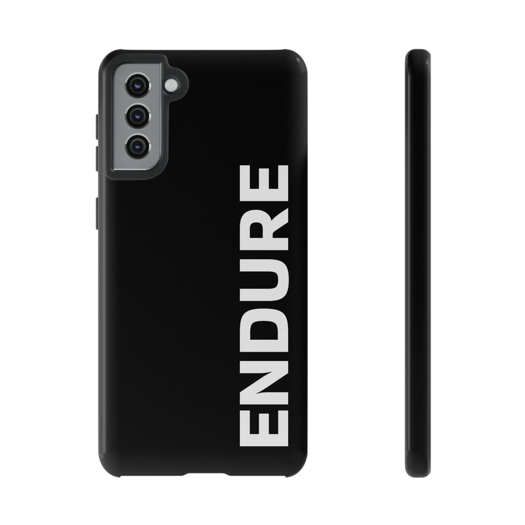 Endure Vertical Bold Phone Case — Tough Black Protective Cover