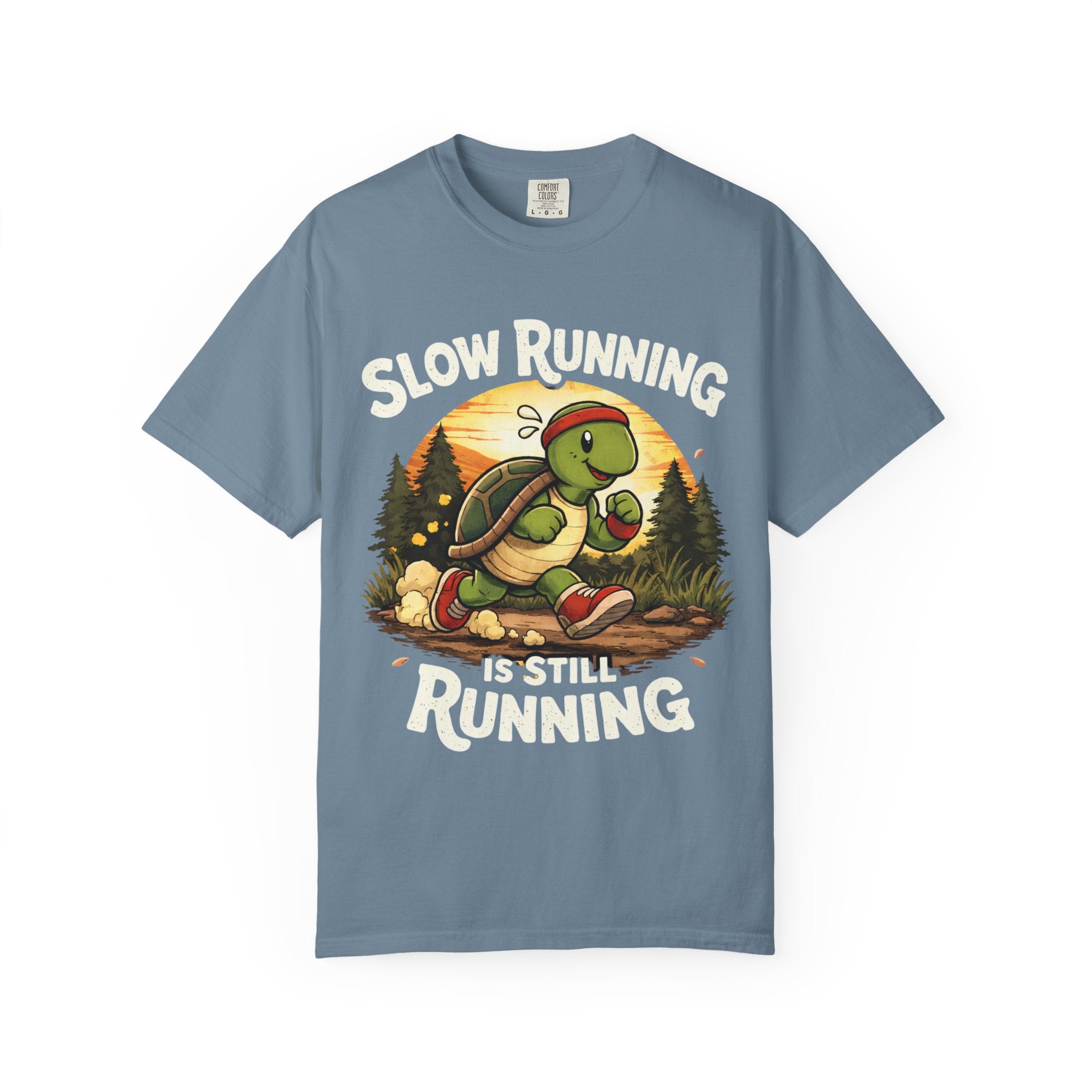 Slow Running Turtle T-Shirt — “Slow Running Is Still Running” Motivational Tee