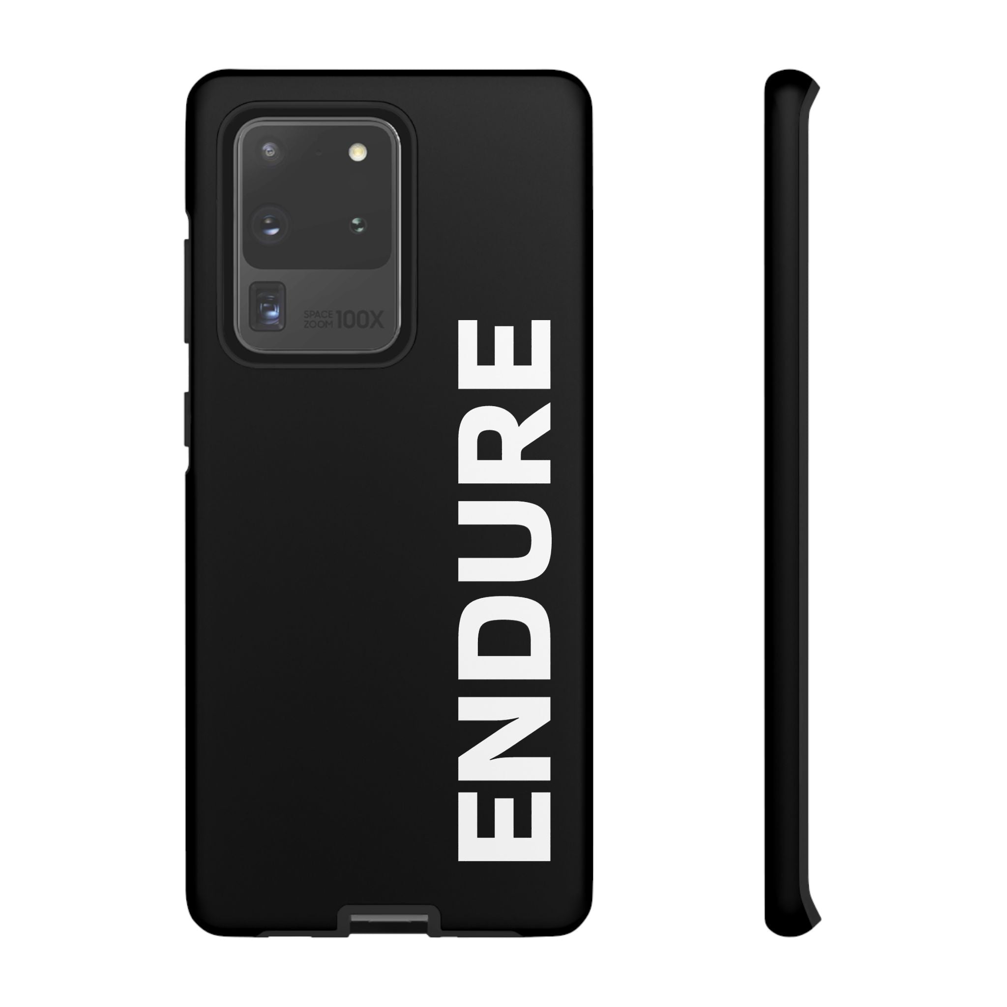 Endure Vertical Bold Phone Case — Tough Black Protective Cover