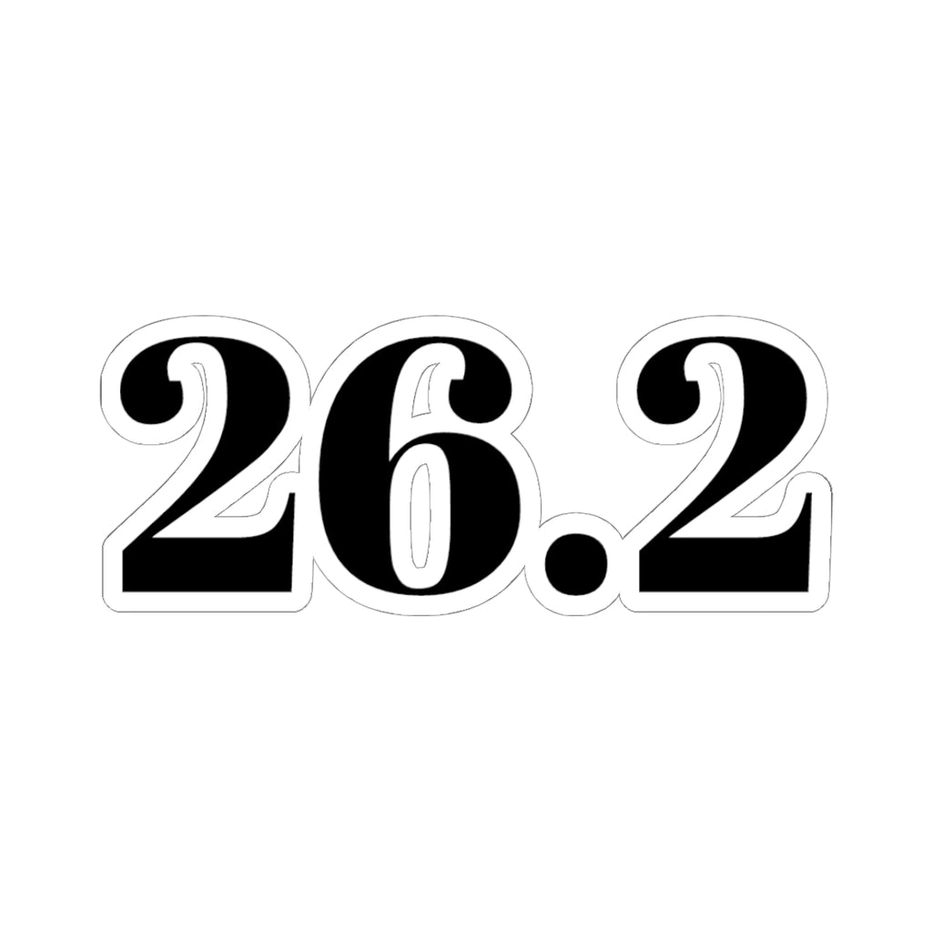 26.2 Marathon Sticker — Kiss - Cut Vinyl Decal for Runners - Best Run Yet Apparel and Gifts