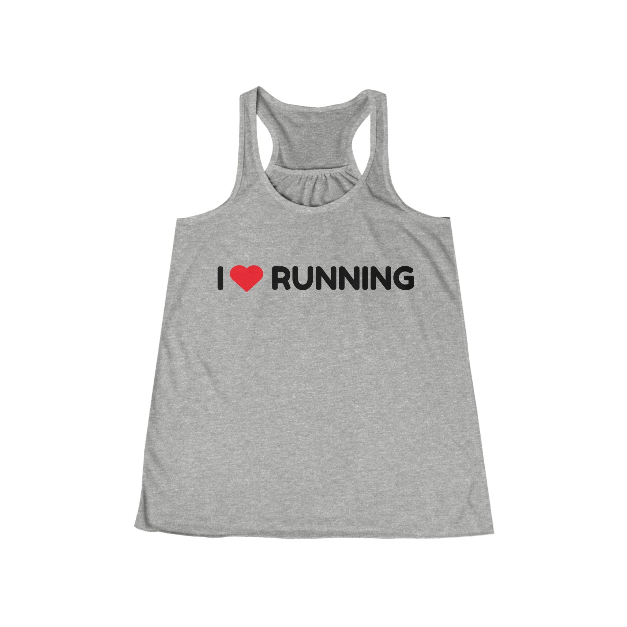 Running Tank Top — “I Heart RUNNING” Women's Racerback Tank