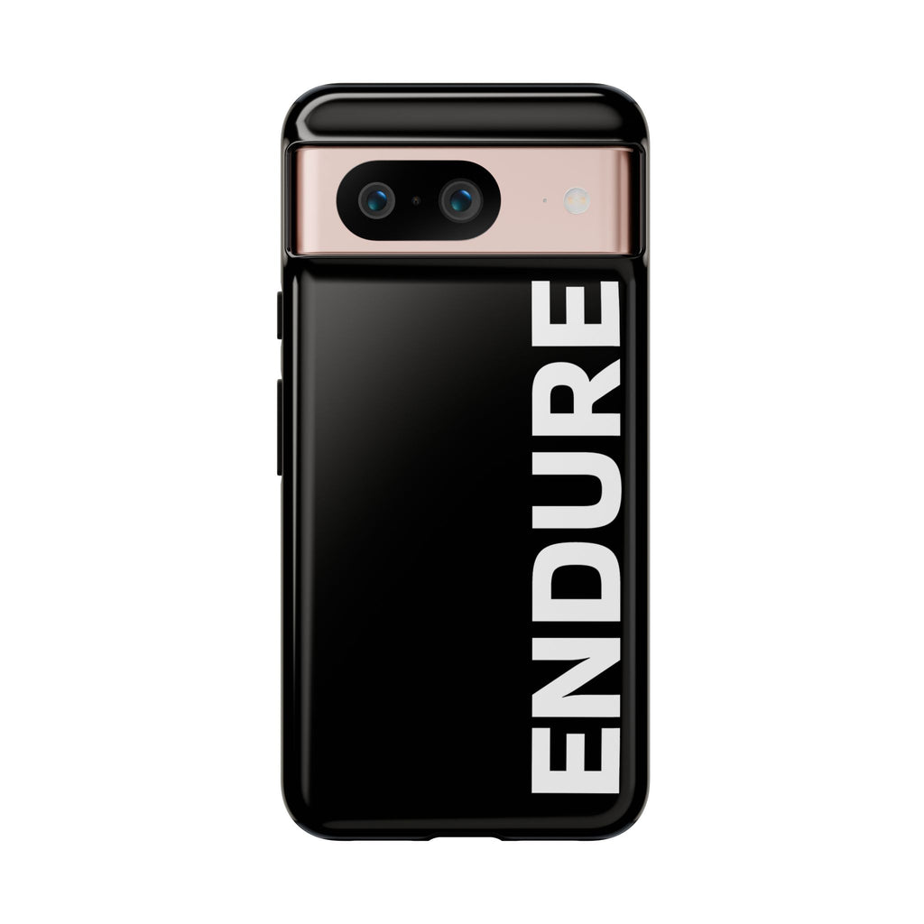 Endure Vertical Bold Phone Case — Tough Black Protective Cover