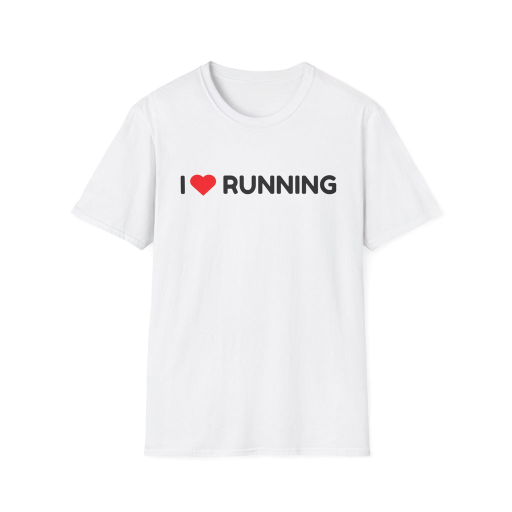 I Heart Running T-Shirt — Soft Style Minimalist Runner Tee