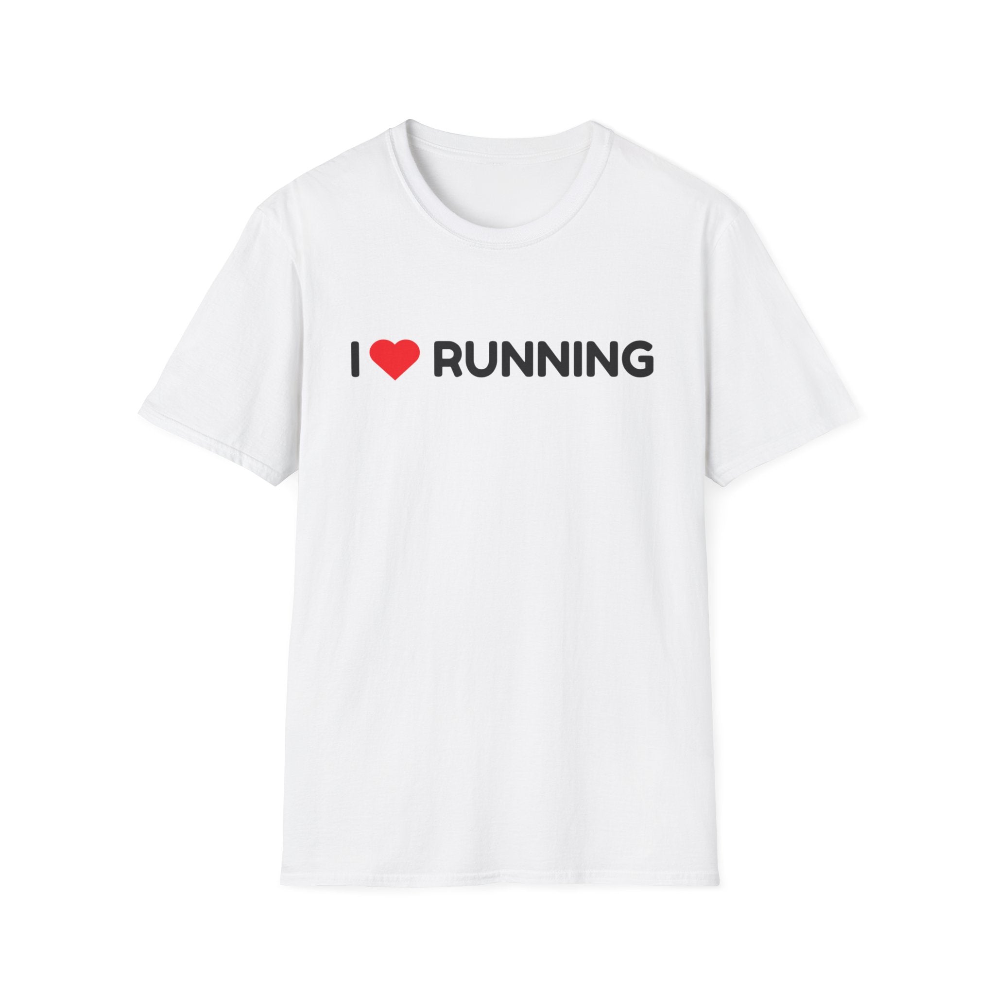 I Heart Running T-Shirt — Soft Style Minimalist Runner Tee