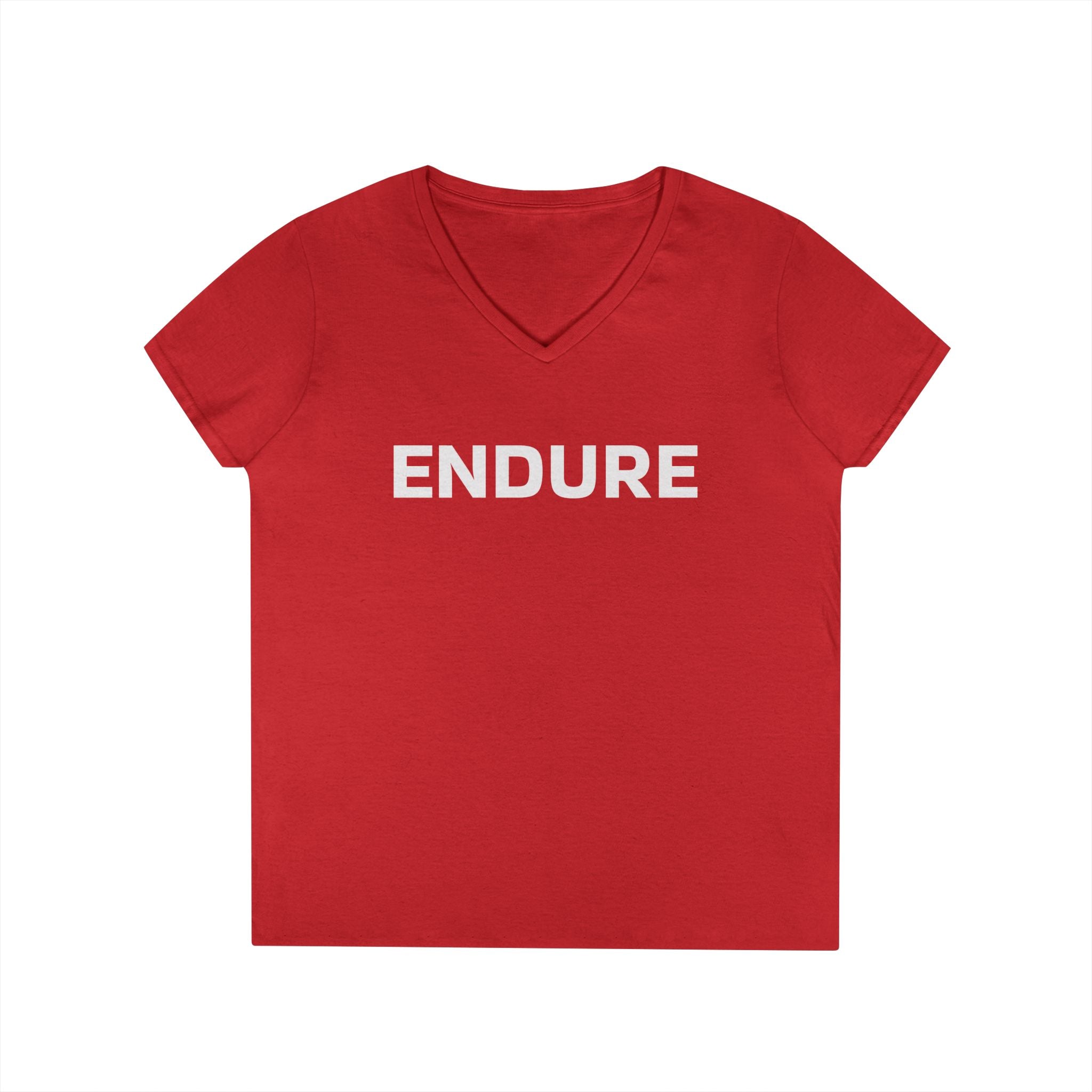 Endure V-Neck Tee - Motivational Women's T-Shirt