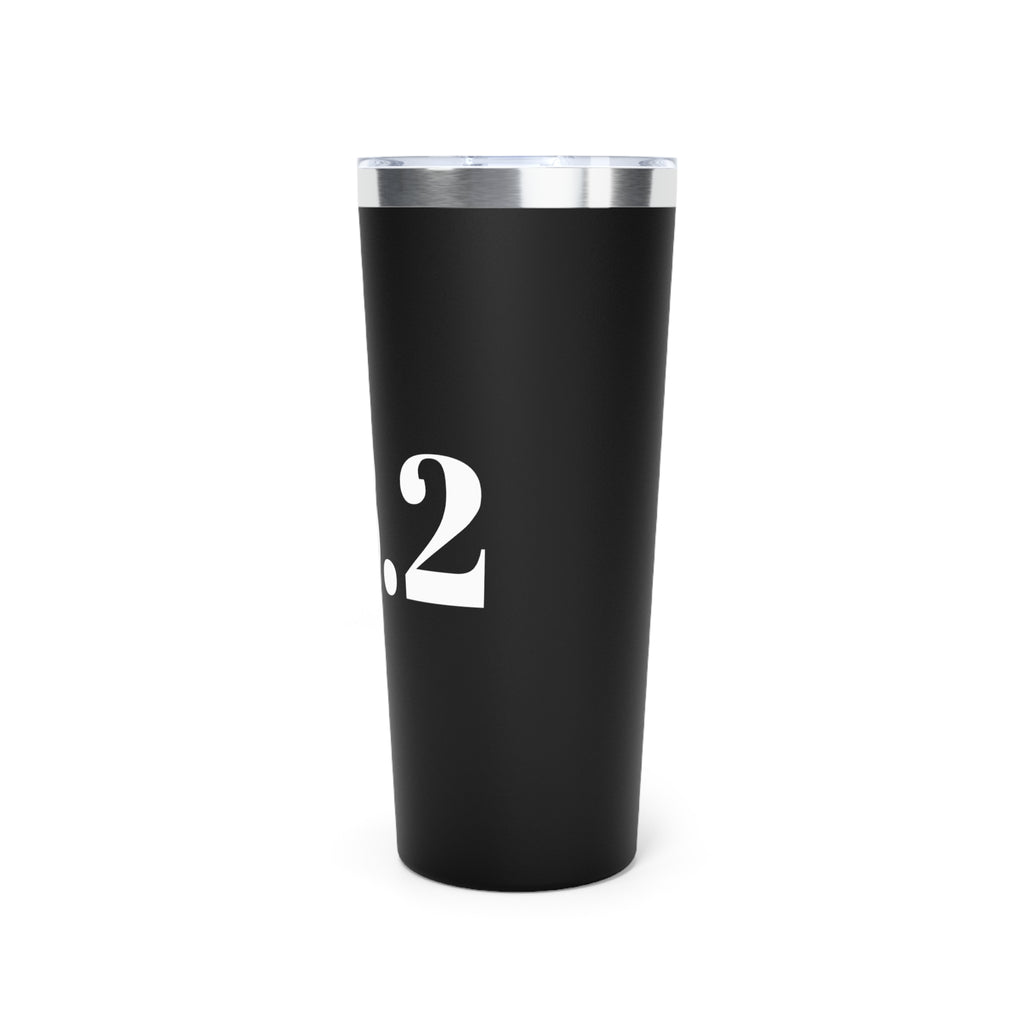 22oz Insulated Tumbler – Bold White Number Design (Matte Black) - Best Run Yet Apparel and Gifts