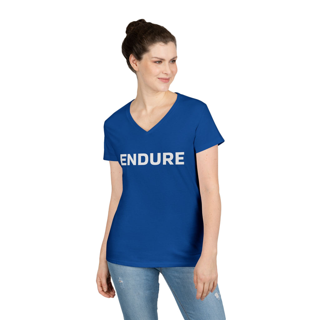 Endure V-Neck Tee - Motivational Women's T-Shirt