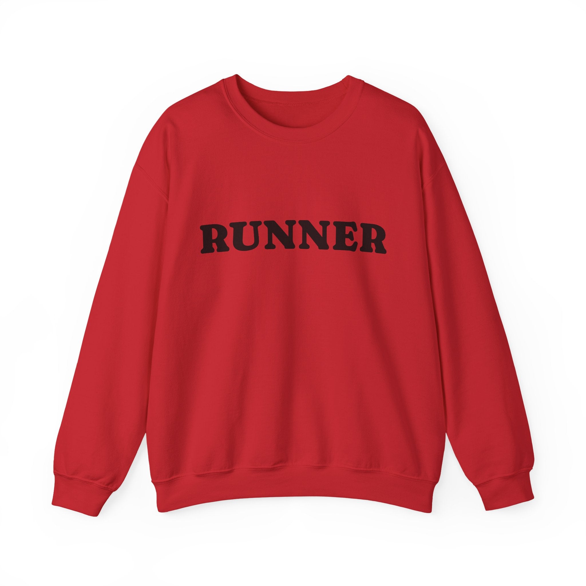 Crewneck Sweatshirt — 'RUNNER' Bold Athletic Pullover - Best Run Yet Apparel and Gifts