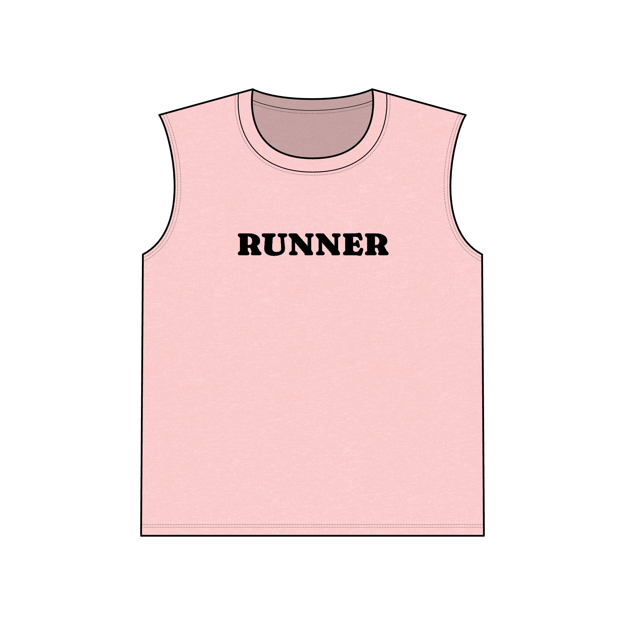 Runner Muscle Tank — Bold Athletic Sleeveless Top for Runners