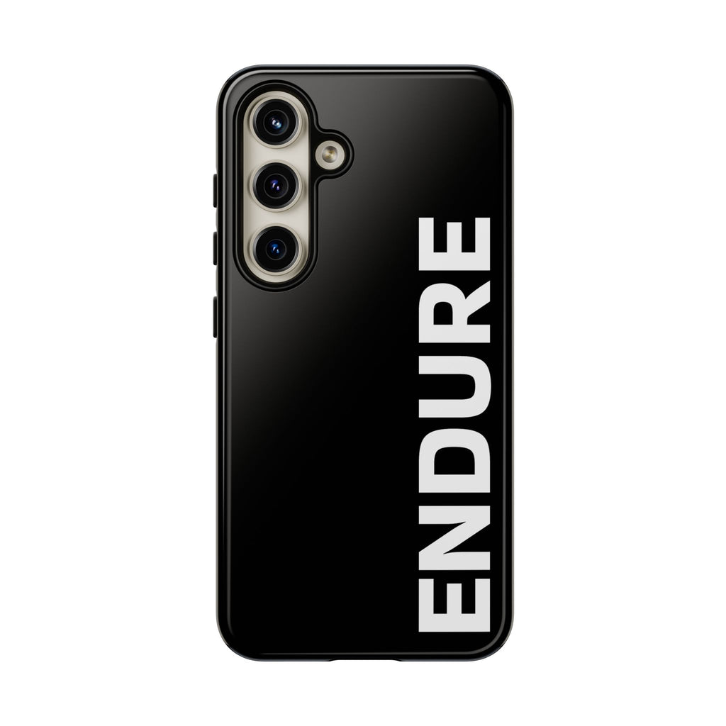 Endure Vertical Bold Phone Case — Tough Black Protective Cover