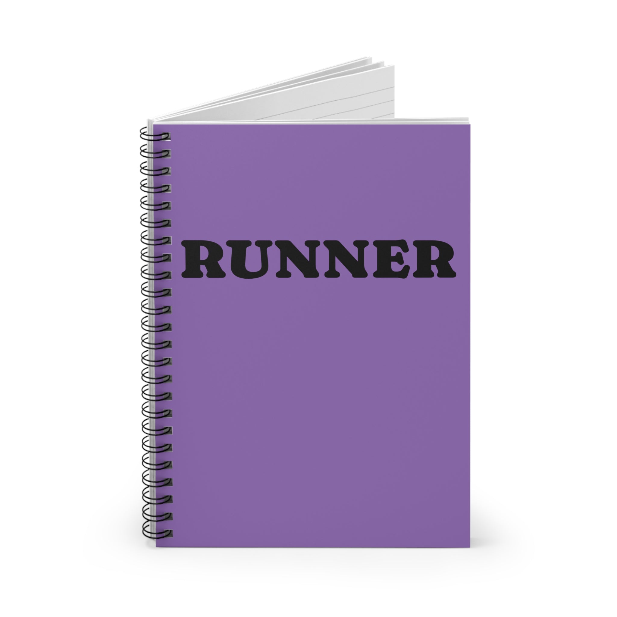Runner Spiral Notebook — Purple Ruled Journal for Runners, Training Log & Race Notes - Best Run Yet Apparel and Gifts
