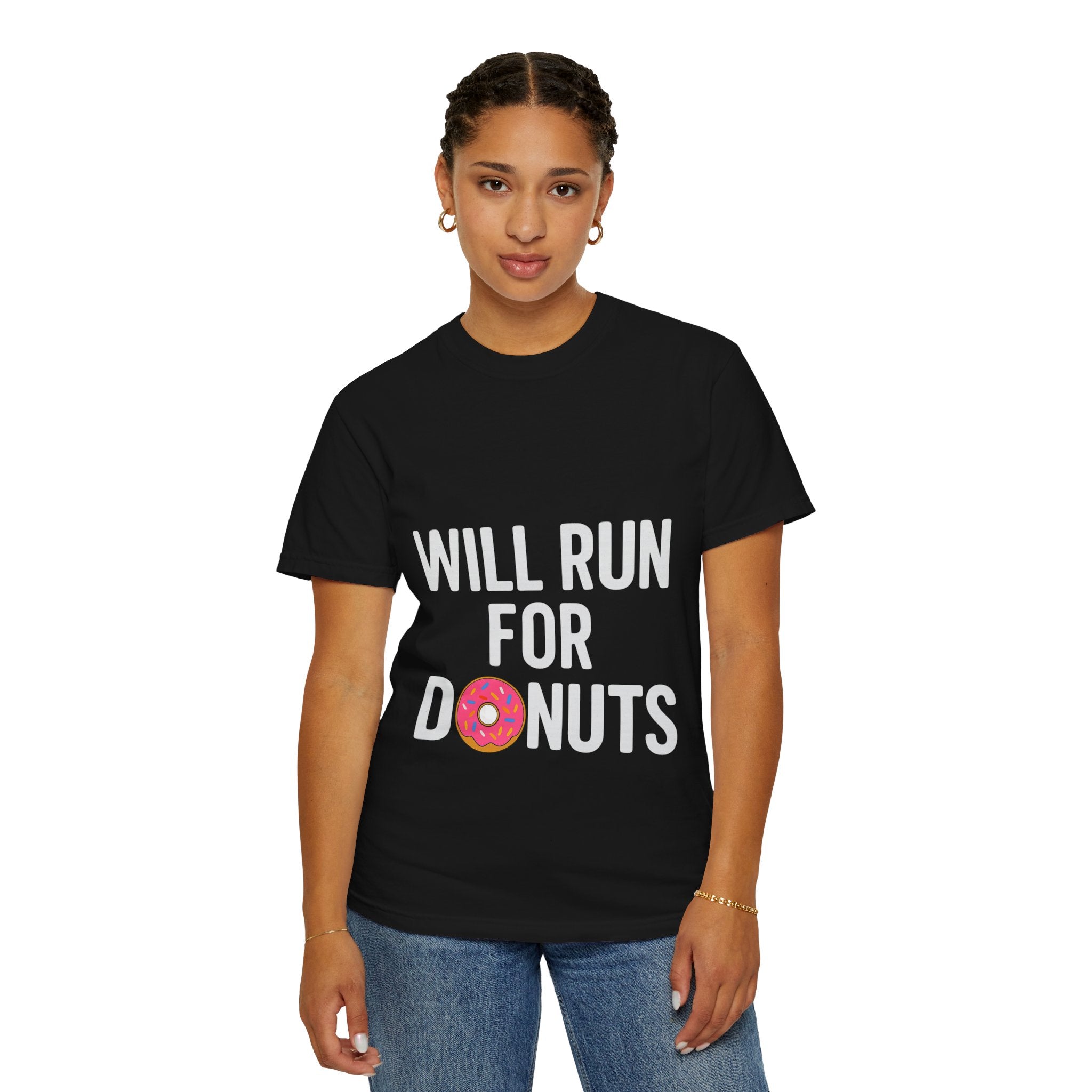 Will Run for Donuts T-Shirt – Funny Running & Foodie Tee - Best Run Yet Apparel and Gifts