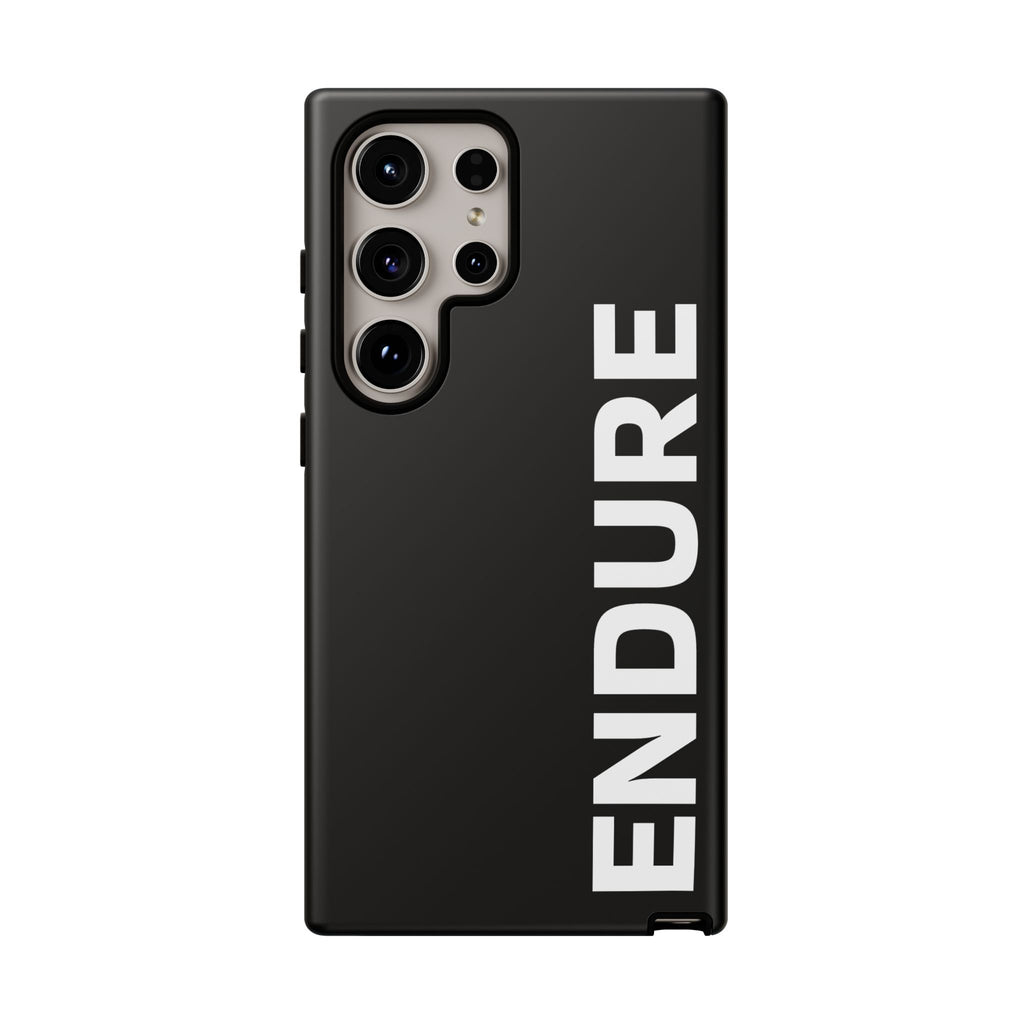 Endure Vertical Bold Phone Case — Tough Black Protective Cover
