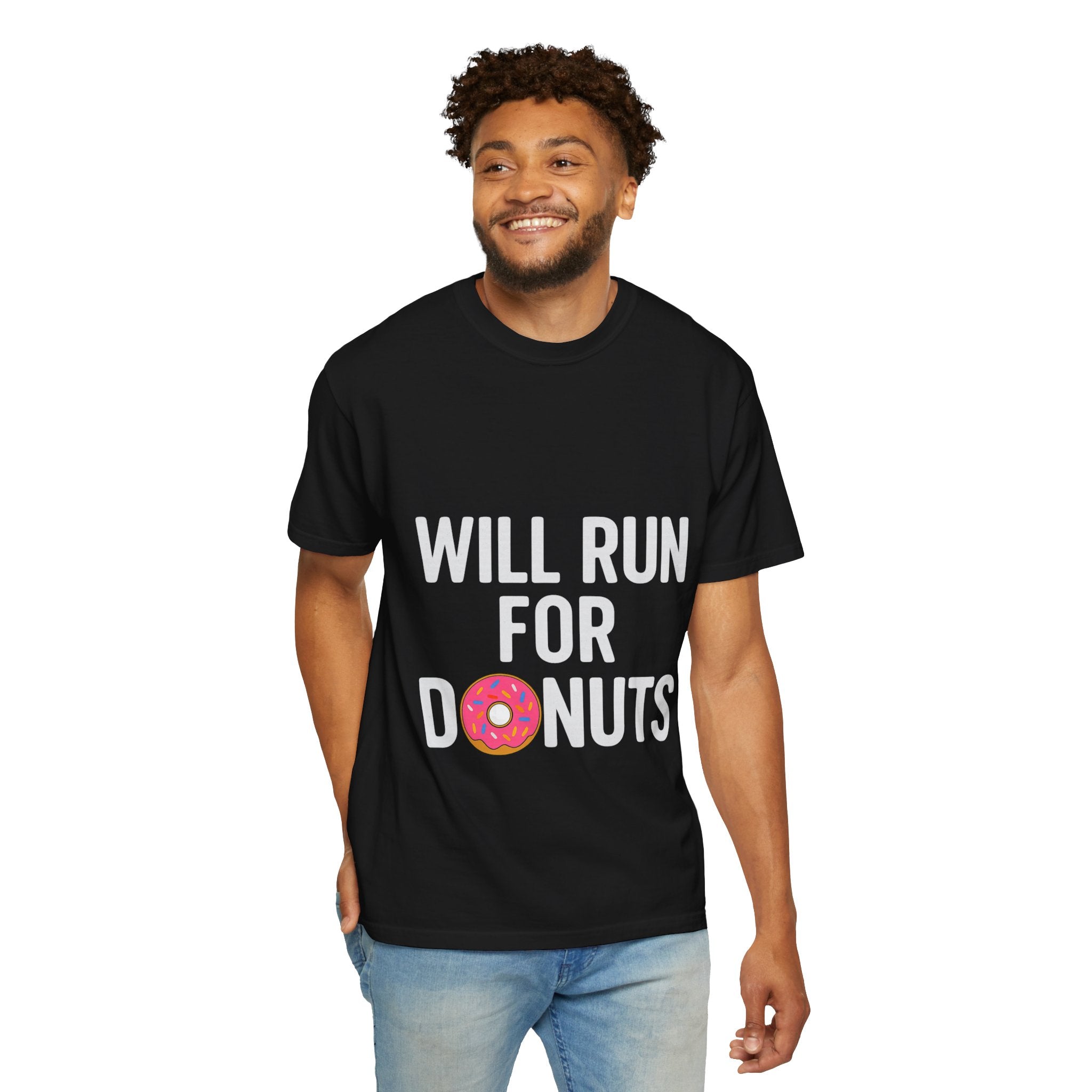 Will Run for Donuts T-Shirt – Funny Running & Foodie Tee - Best Run Yet Apparel and Gifts