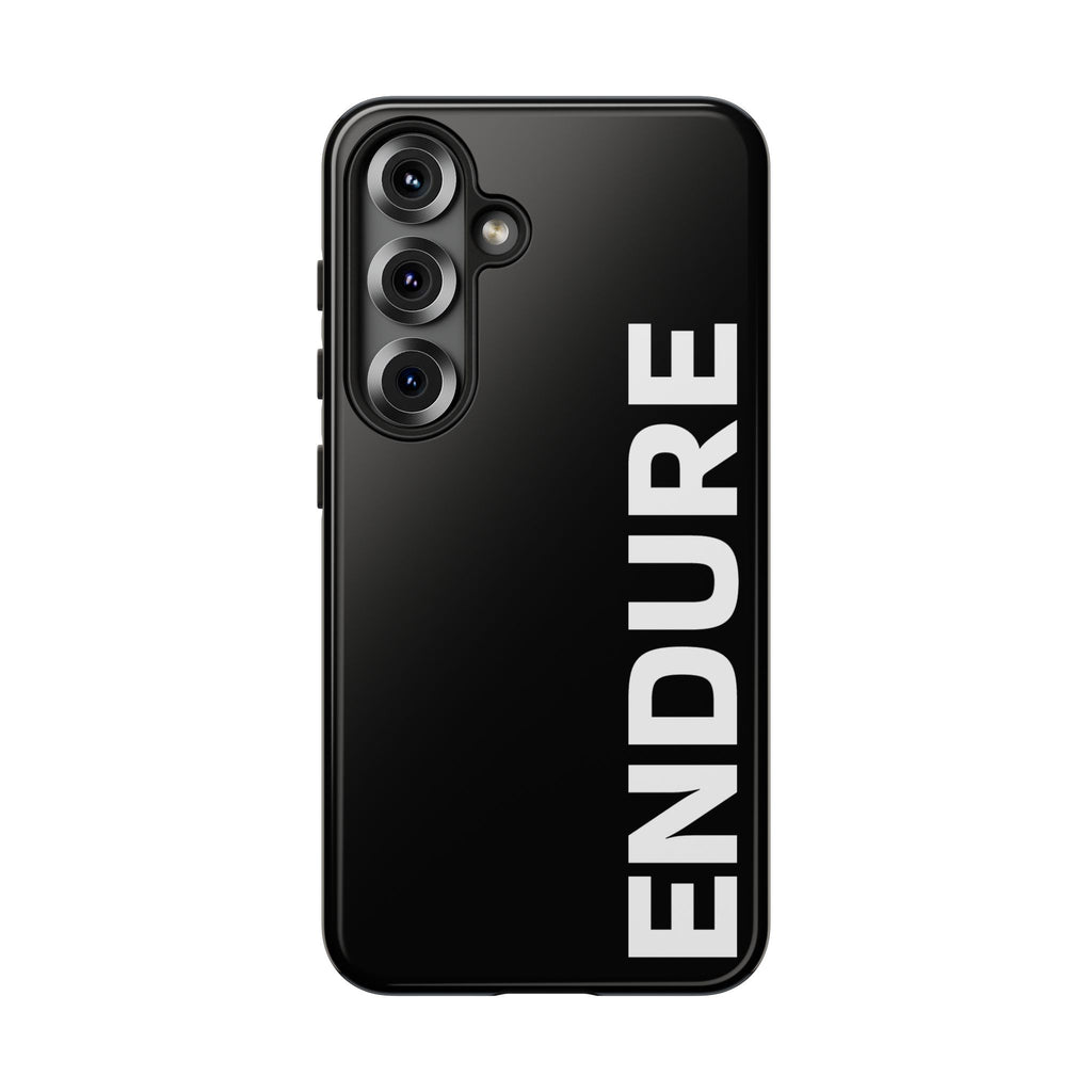 Endure Vertical Bold Phone Case — Tough Black Protective Cover