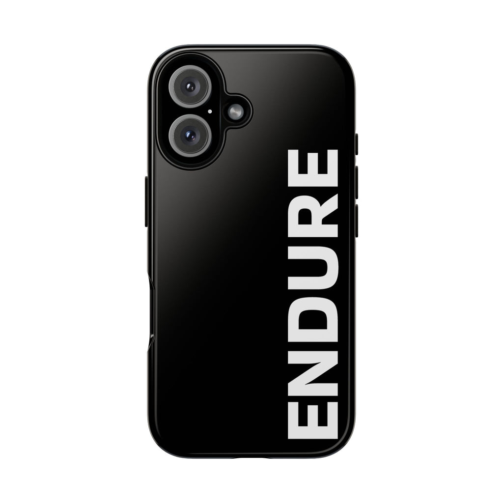 Endure Vertical Bold Phone Case — Tough Black Protective Cover