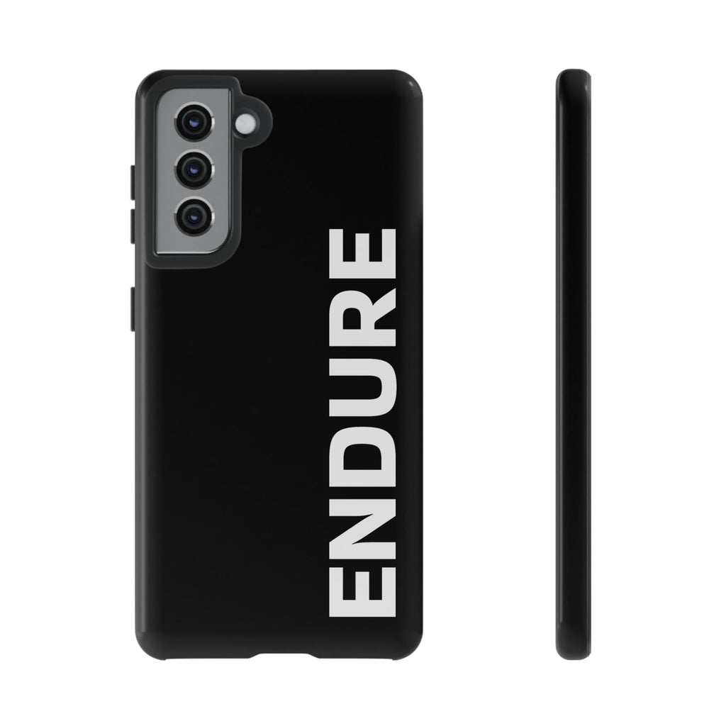 Endure Vertical Bold Phone Case — Tough Black Protective Cover