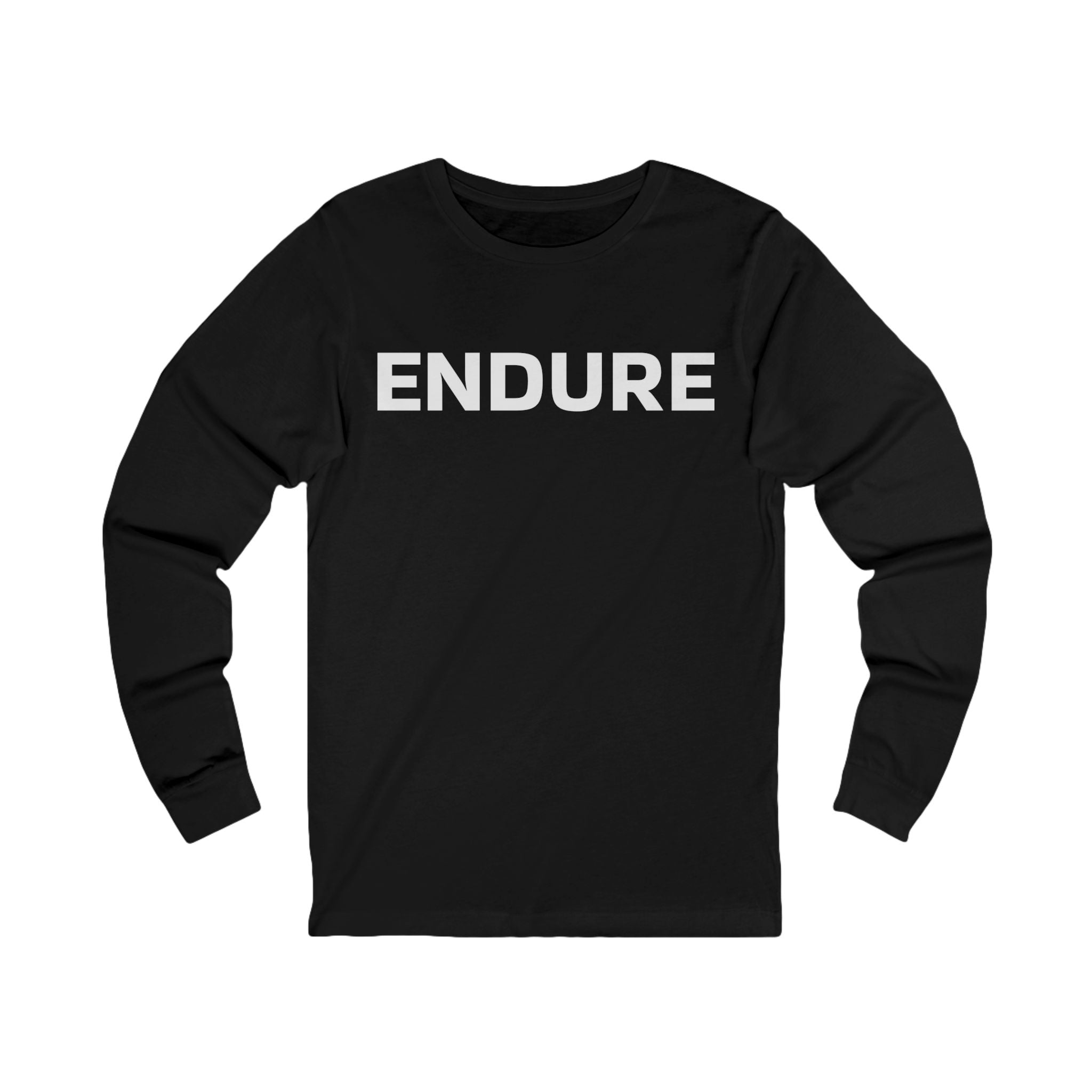 Endure Long Sleeve Tee — Minimalist Motivational Shirt