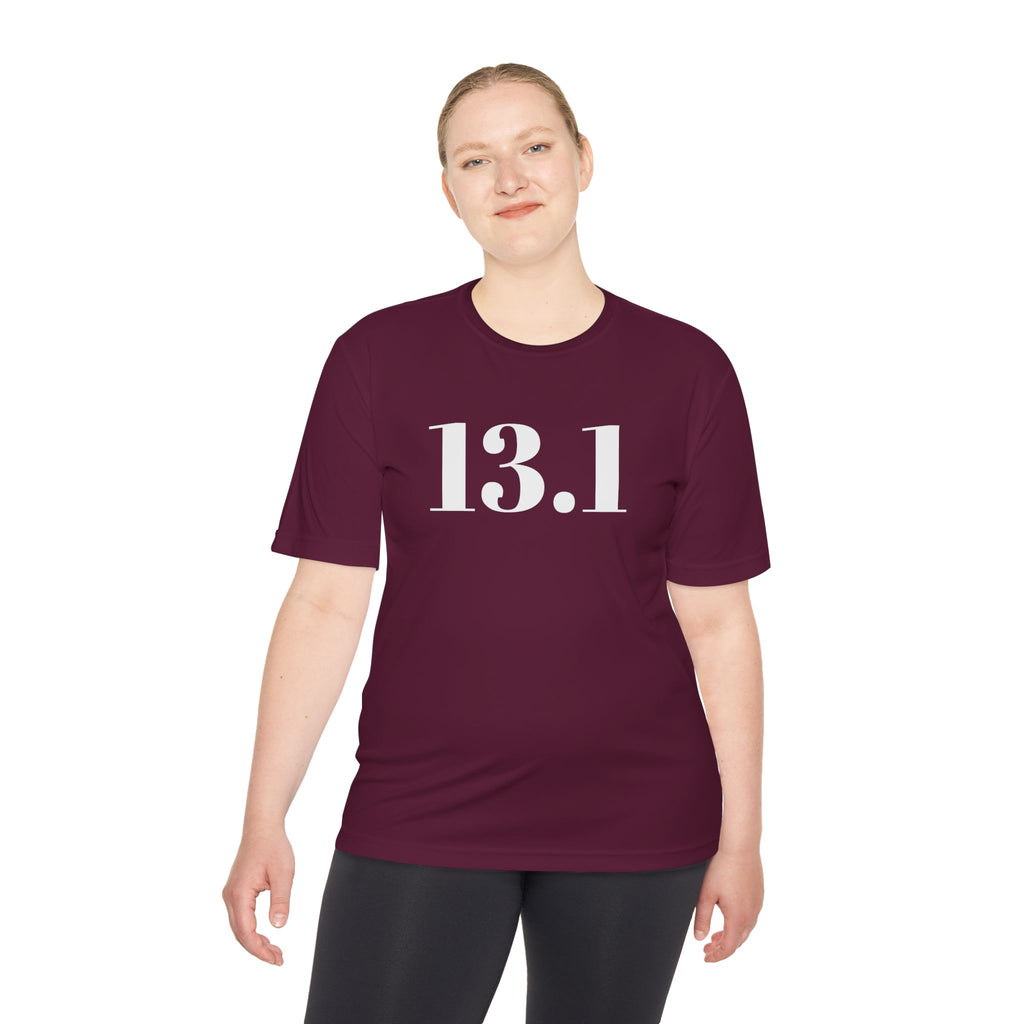 13.1 Half Marathon Running Tee — Moisture - Wicking Race Shirt - Best Run Yet Apparel and Gifts