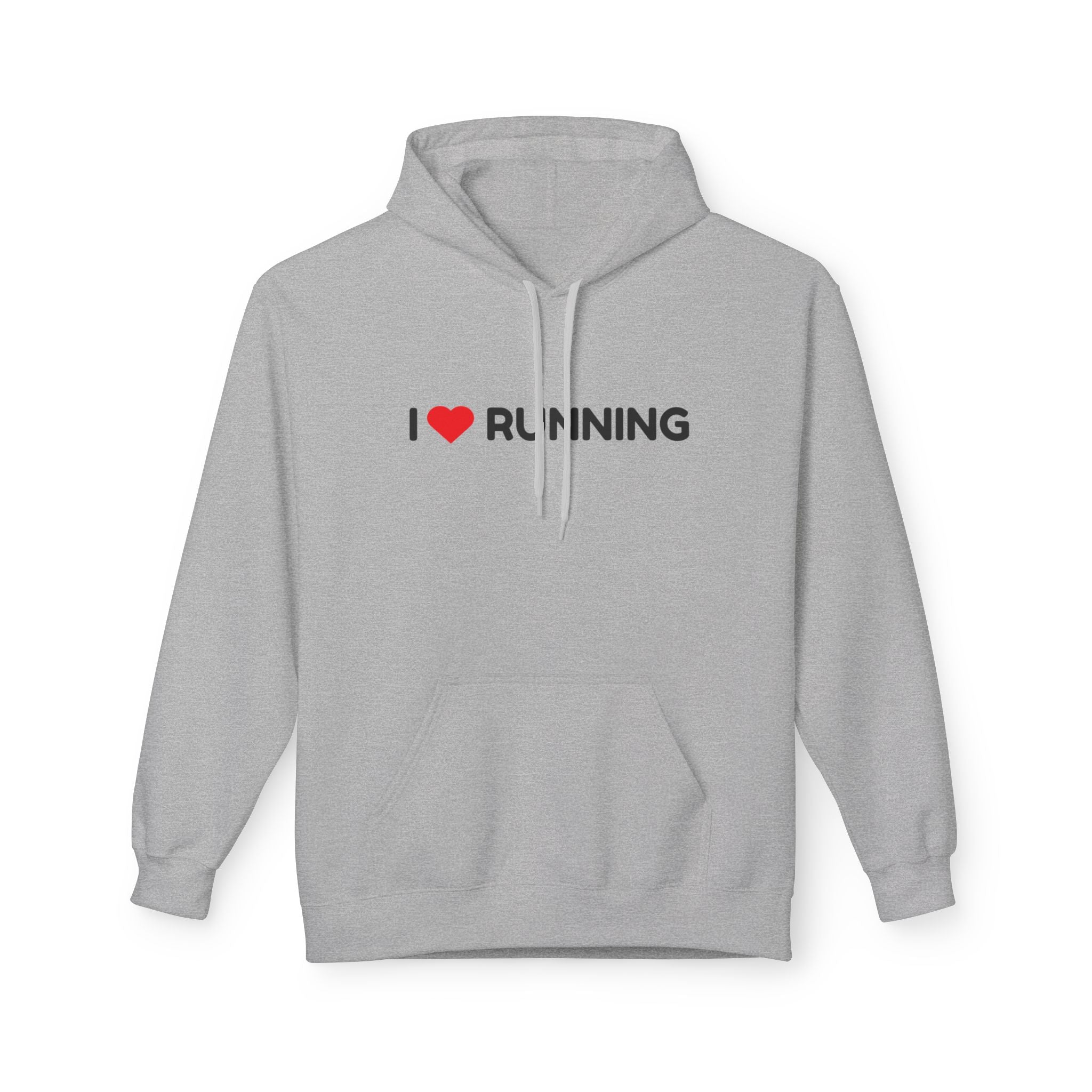 I Love Running Hoodie — Heart Racing Runner Sweatshirt for Joggers & Fitness Fans