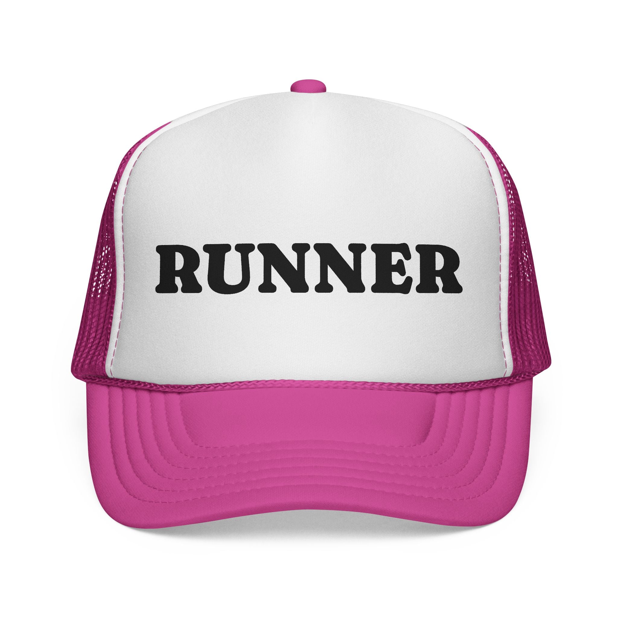 Runner Trucker Cap — Vintage Athletic Mesh Hat for Runners