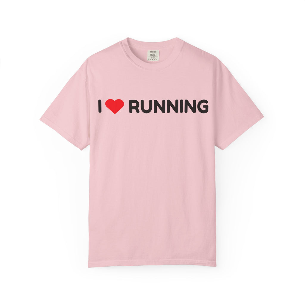 I Love Running T-Shirt — Heart Logo Running Tee for Runners