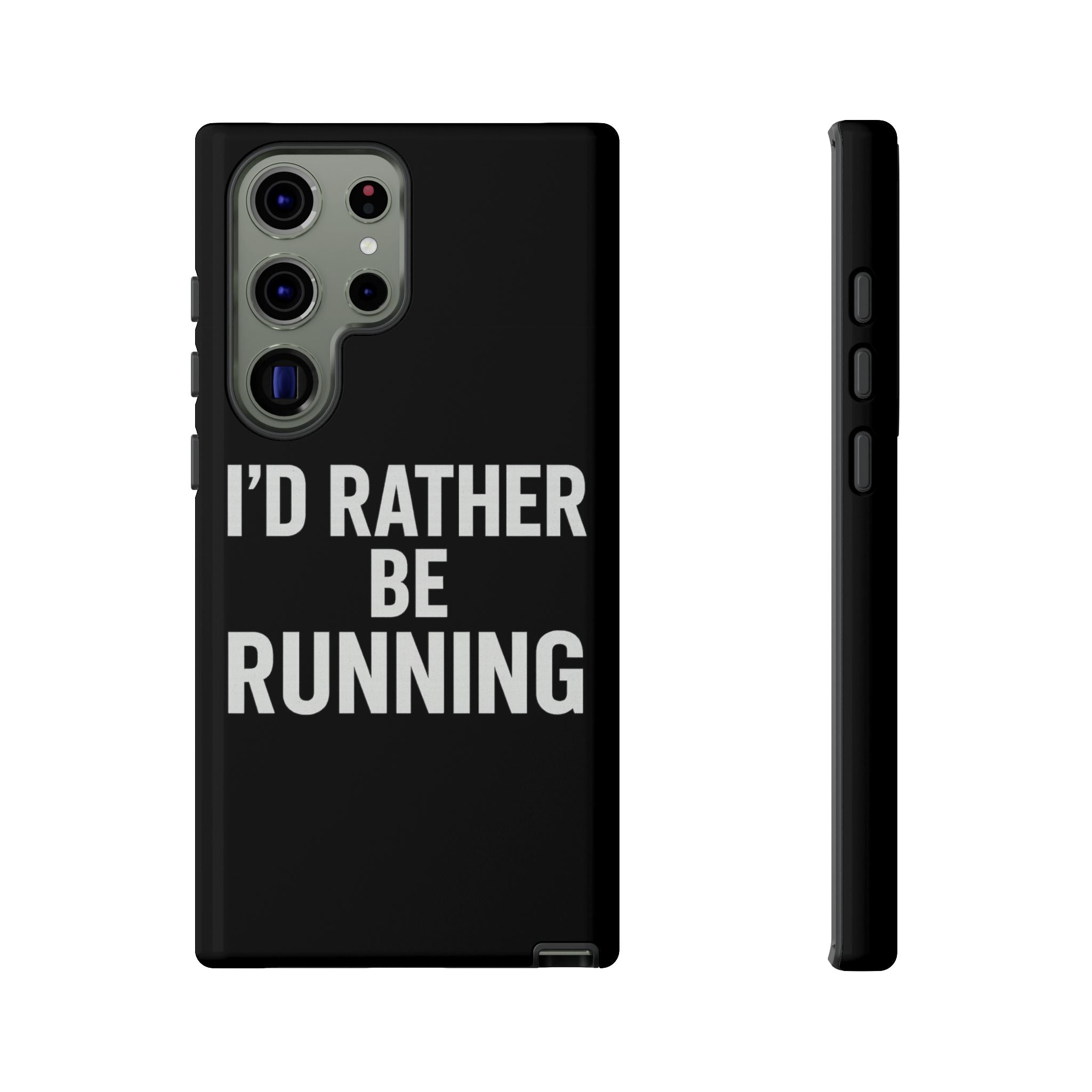 Phone Case — "I'd Rather Be Running" Bold Runner Protective Case - Best Run Yet Apparel and Gifts