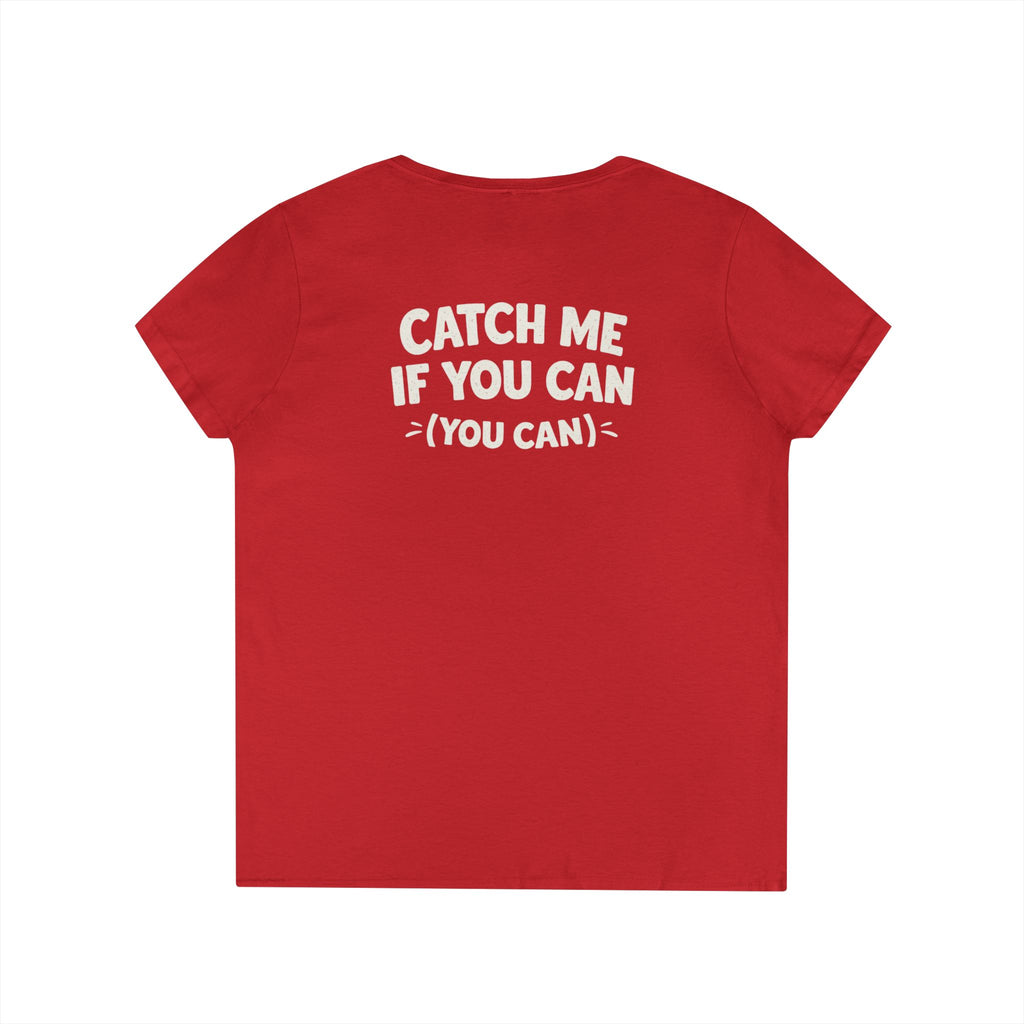 Slow Running Turtle V-Neck Tee — "Slow Running Is Still Running" Motivational Running Shirt