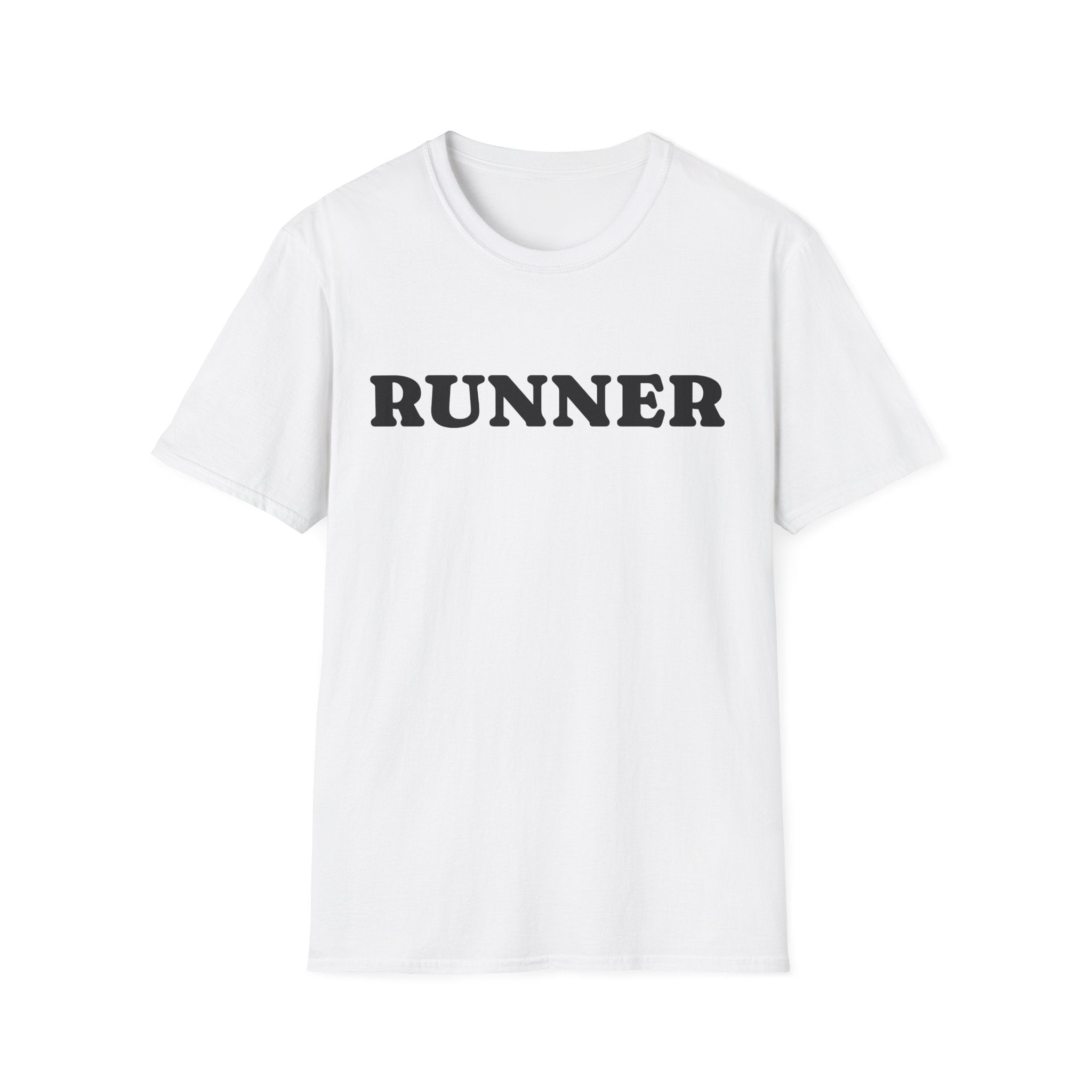 Runner Soft Style T-Shirt — Minimal Bold Running Tee for Runners & Race Day