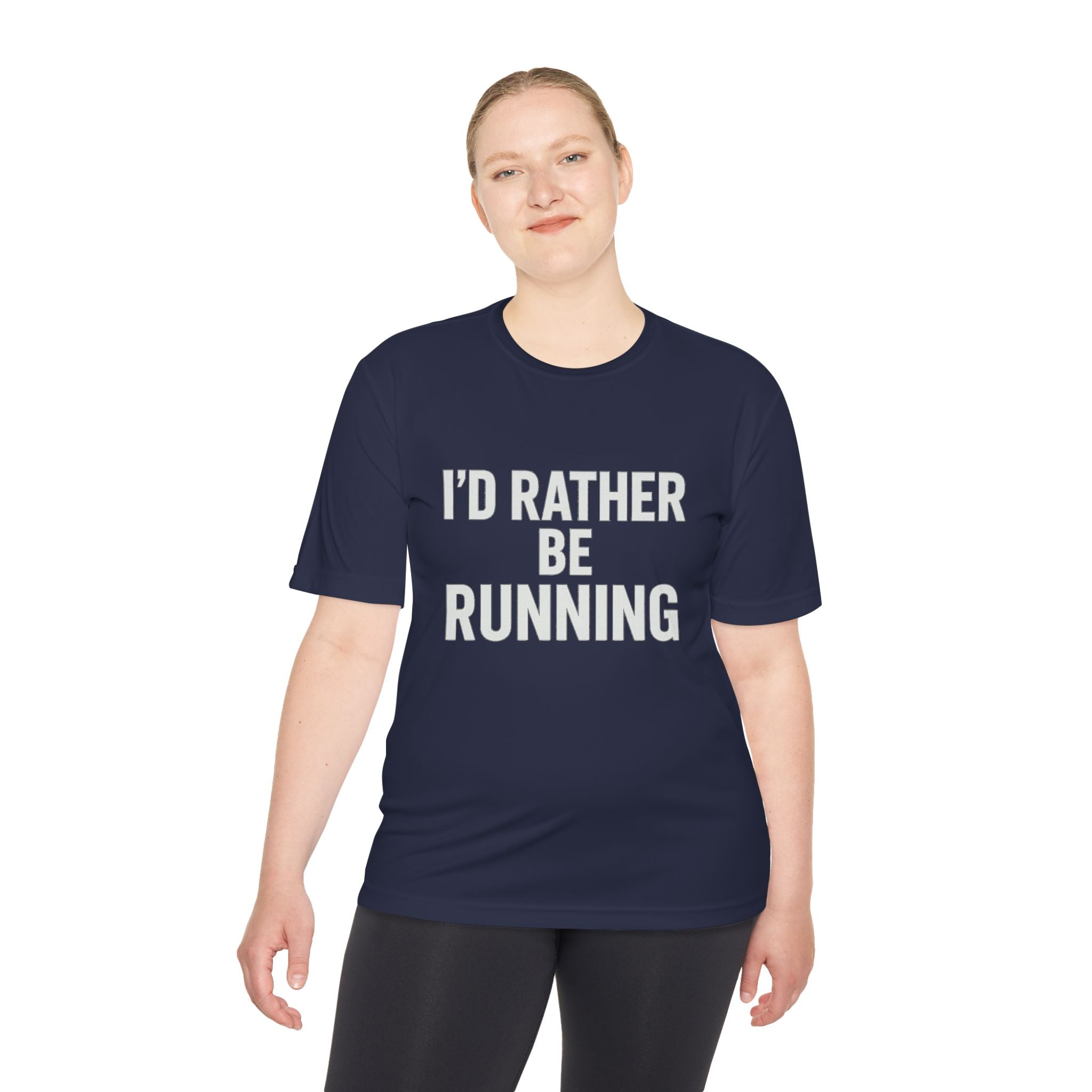 Running Tee — "I'd Rather Be Running" Moisture‑Wicking Performance Shirt - Best Run Yet Apparel and Gifts