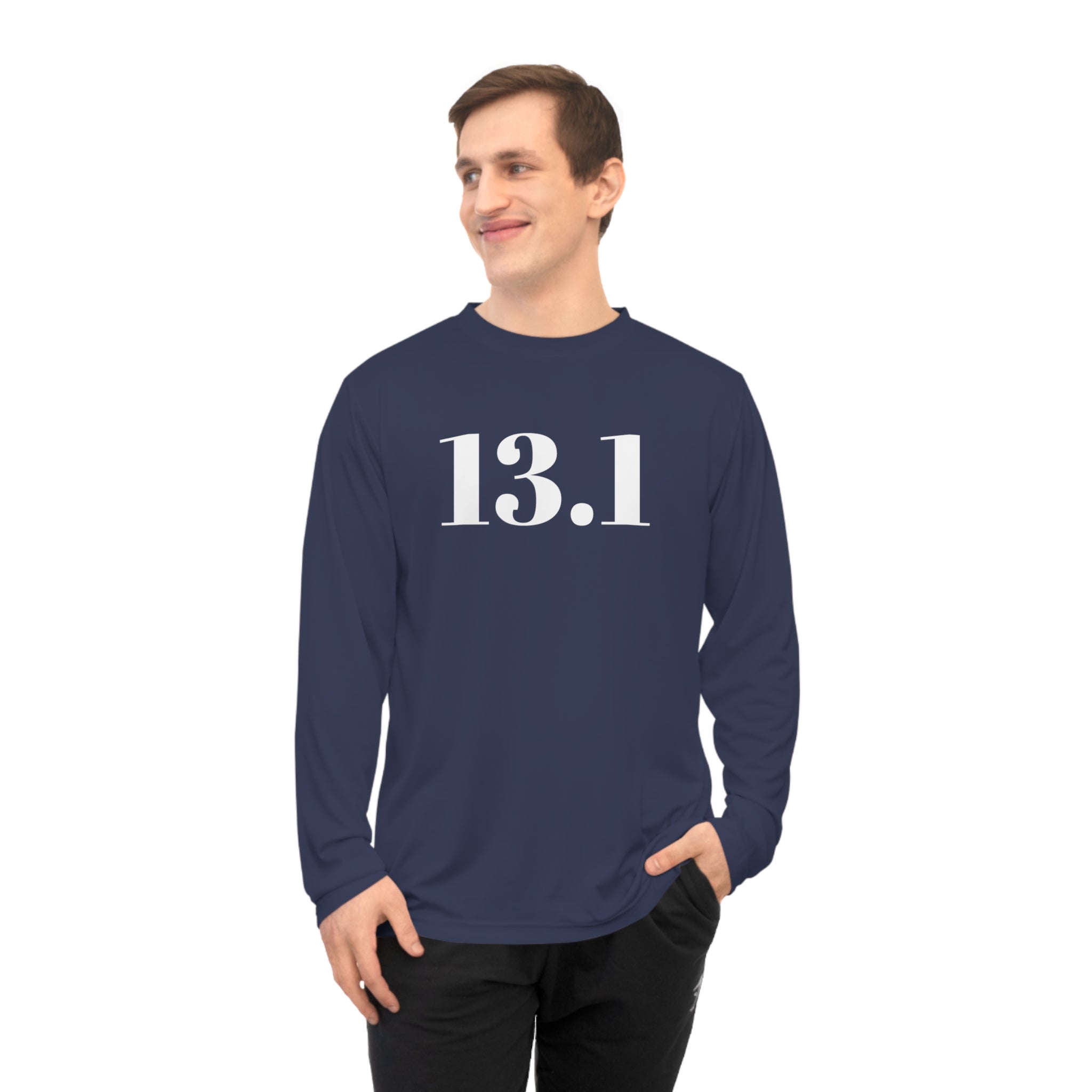 13.1 Half Marathon Performance Long Sleeve Shirt — Runner Training Top