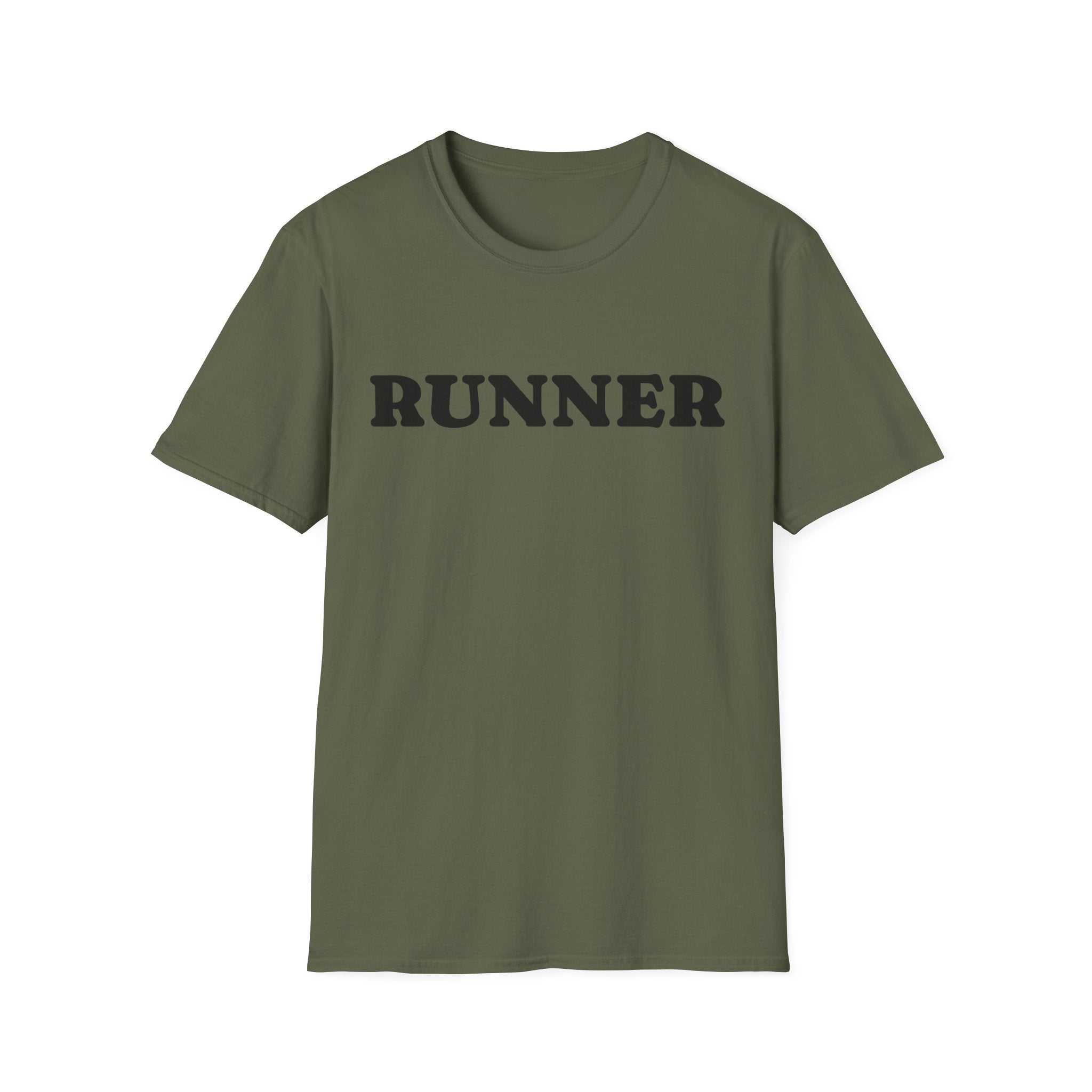 Runner Soft Style T-Shirt — Minimal Bold Running Tee for Runners & Race Day