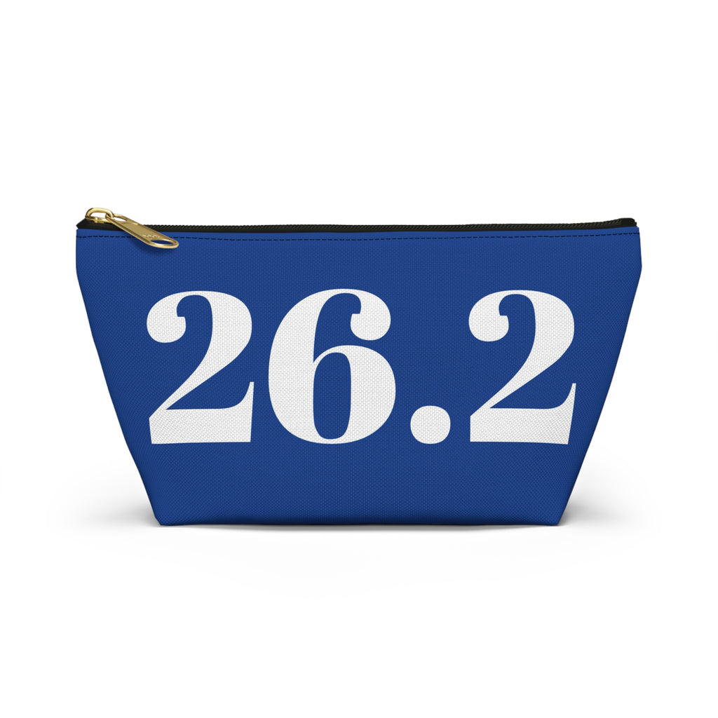 26.2 Marathon Accessory Pouch — Zip T‑Bottom Makeup & Gear Bag