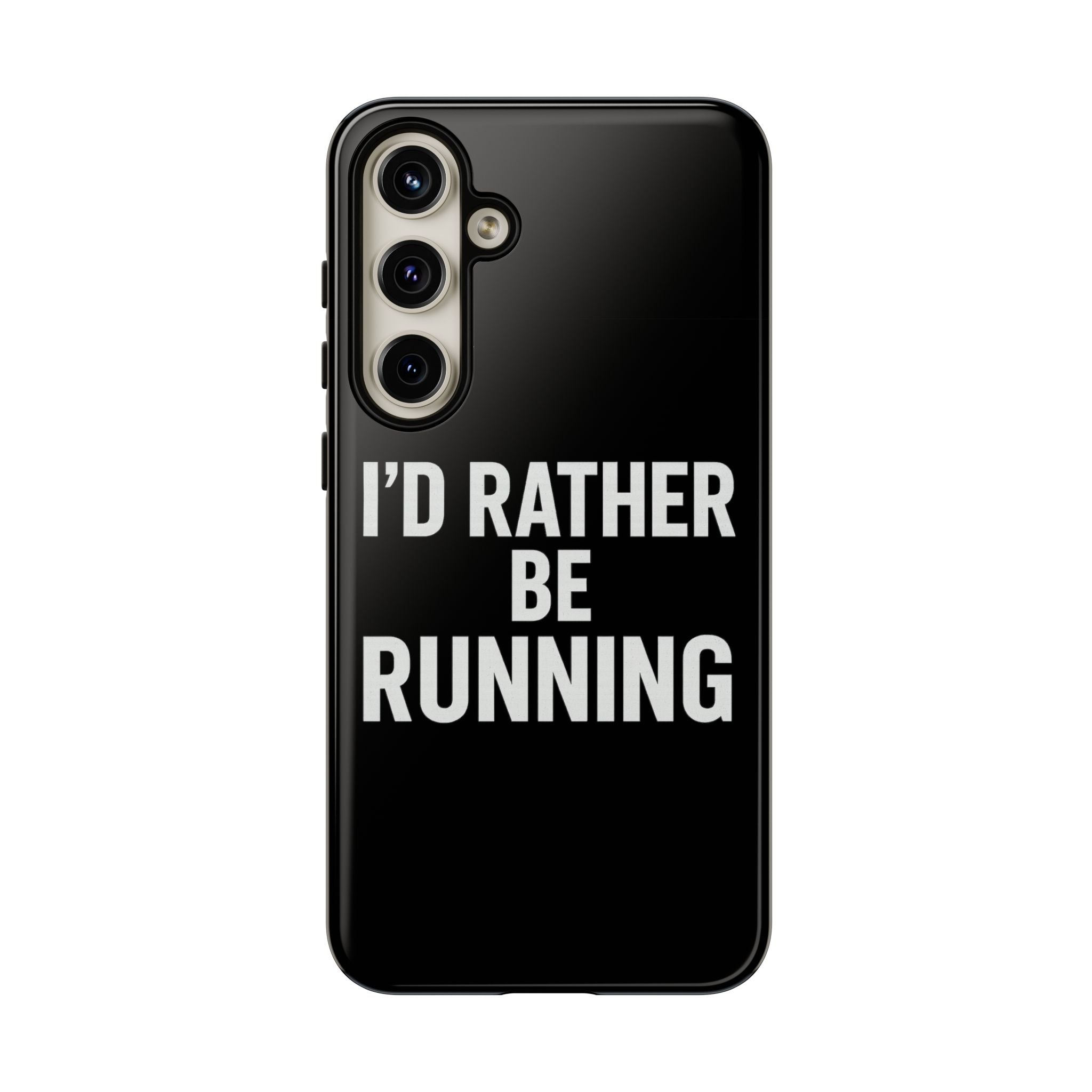 Phone Case — "I'd Rather Be Running" Bold Runner Protective Case - Best Run Yet Apparel and Gifts