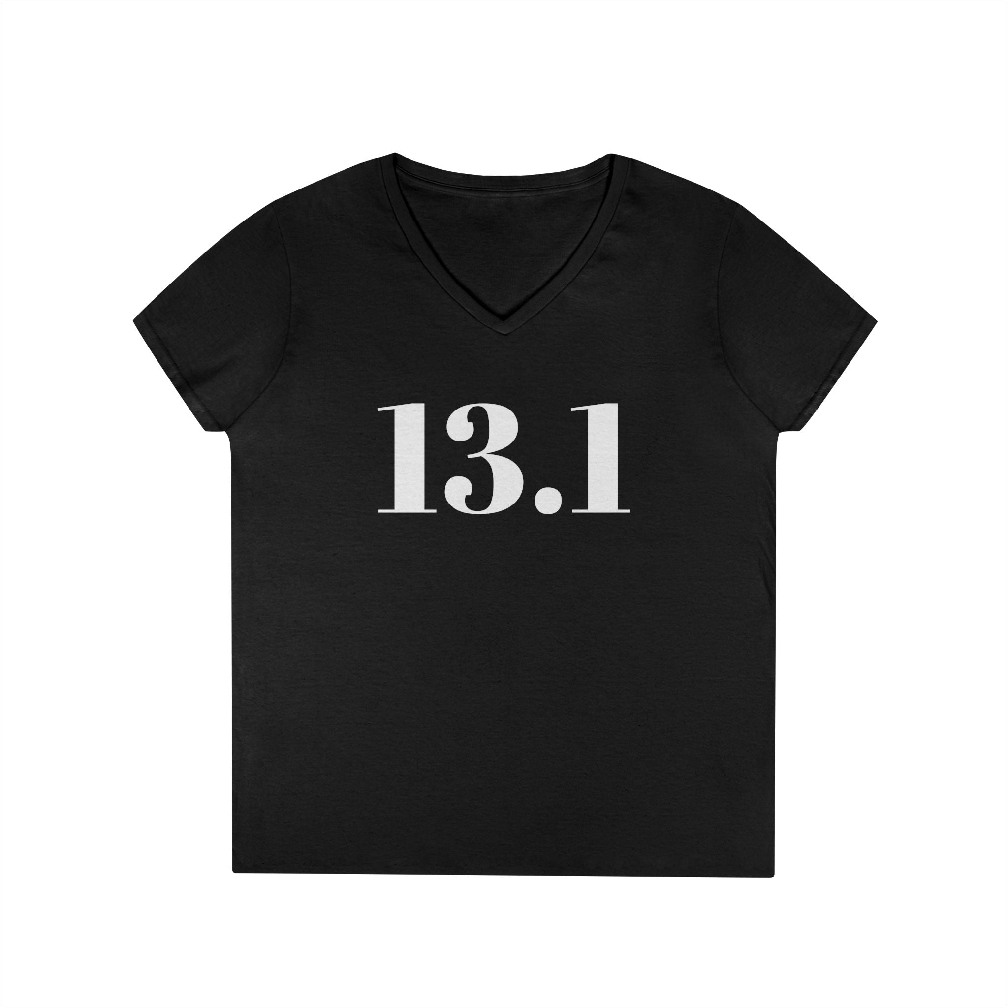 13.1 Women’s V‑Neck Running Tee — Half Marathon Race Shirt - Best Run Yet Apparel and Gifts