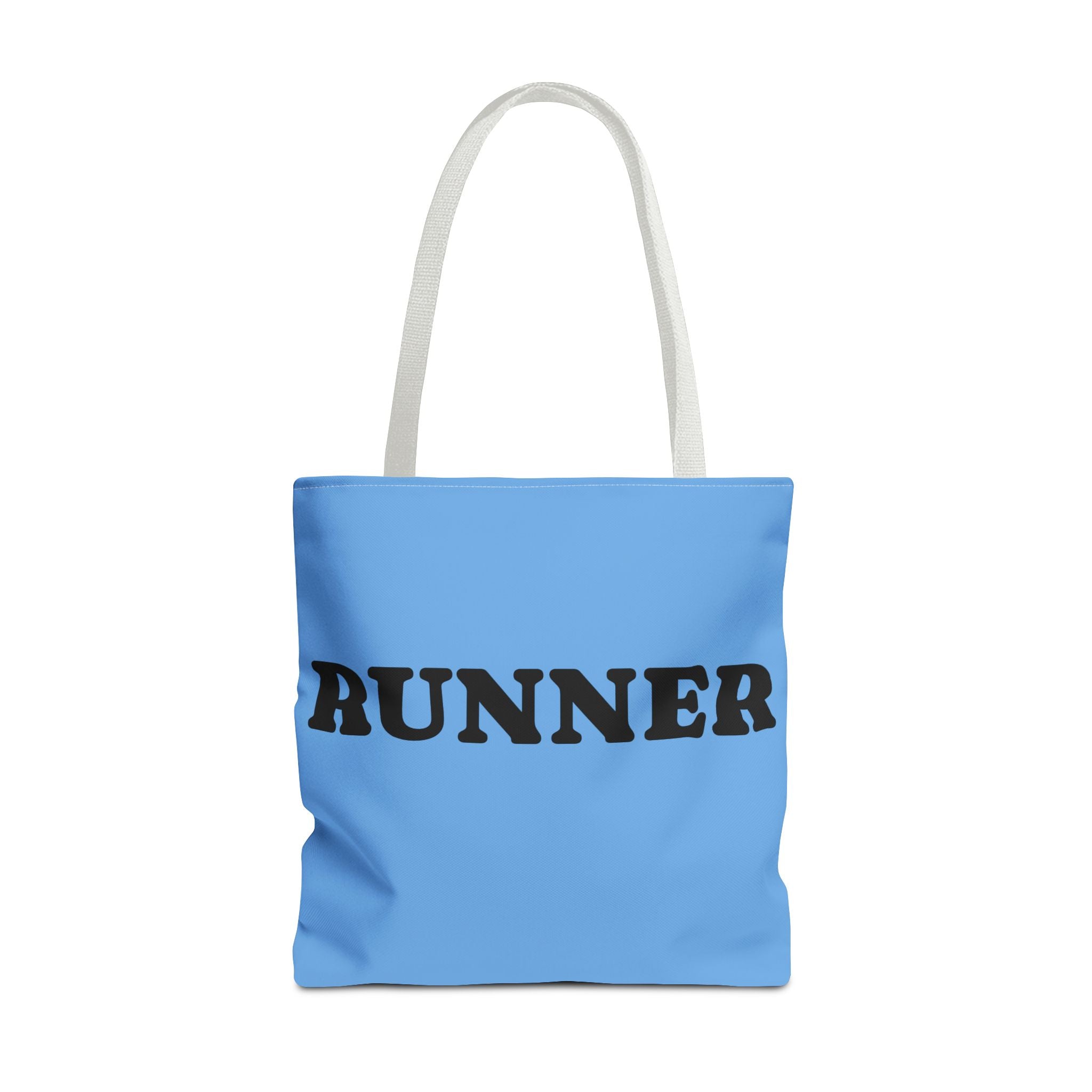 Runner Tote Bag – Blue AOP Running Tote for Runners - Best Run Yet Apparel and Gifts