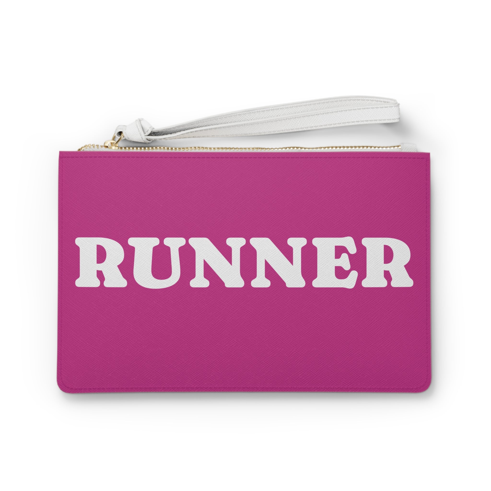 Runner Clutch Bag — Bold Pink Wristlet for Runners & Fitness Enthusiasts