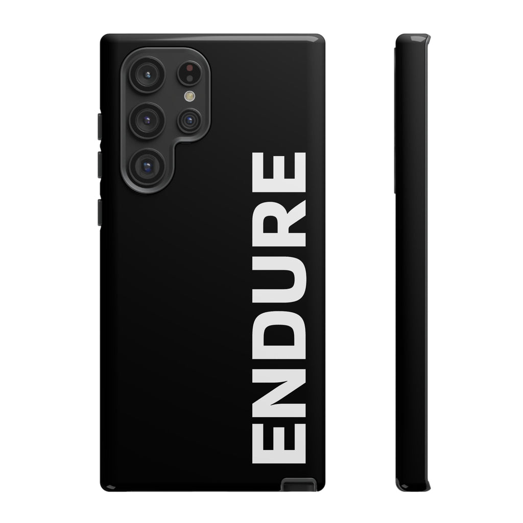 Endure Vertical Bold Phone Case — Tough Black Protective Cover