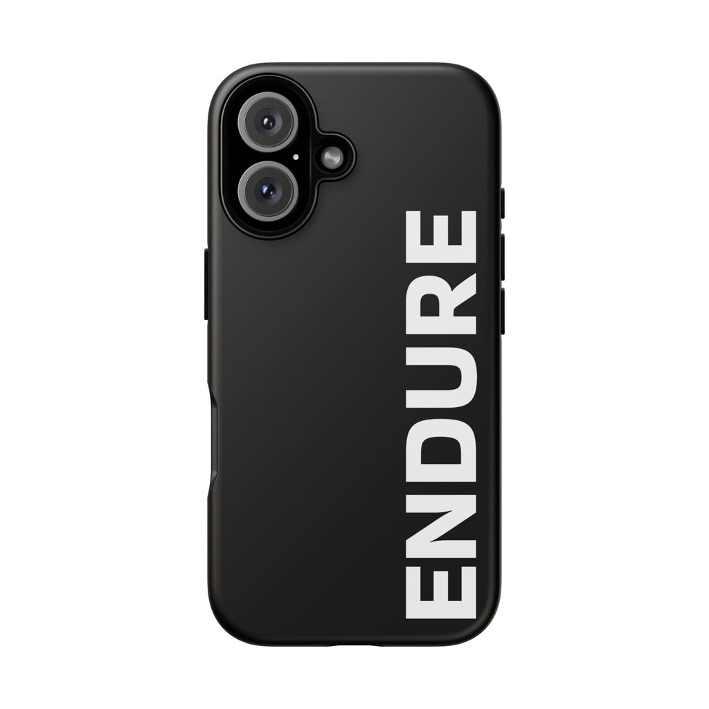 Endure Vertical Bold Phone Case — Tough Black Protective Cover