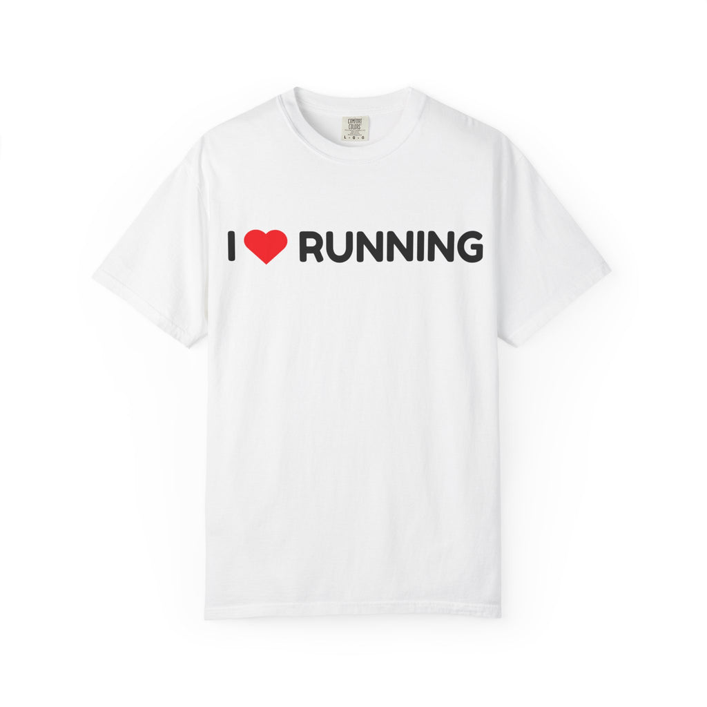 I Love Running T-Shirt — Heart Logo Running Tee for Runners