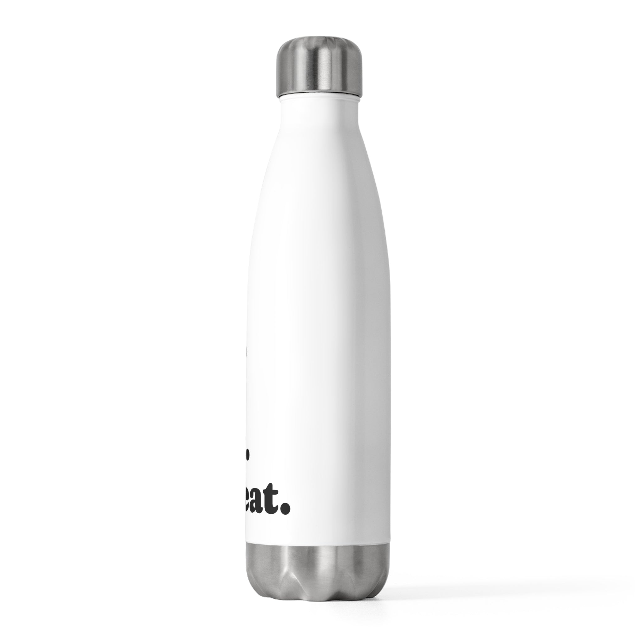 Insulated Bottle — "Run. Eat. Rest. Repeat." Motivational 20oz Water Bottle - Best Run Yet Apparel and Gifts