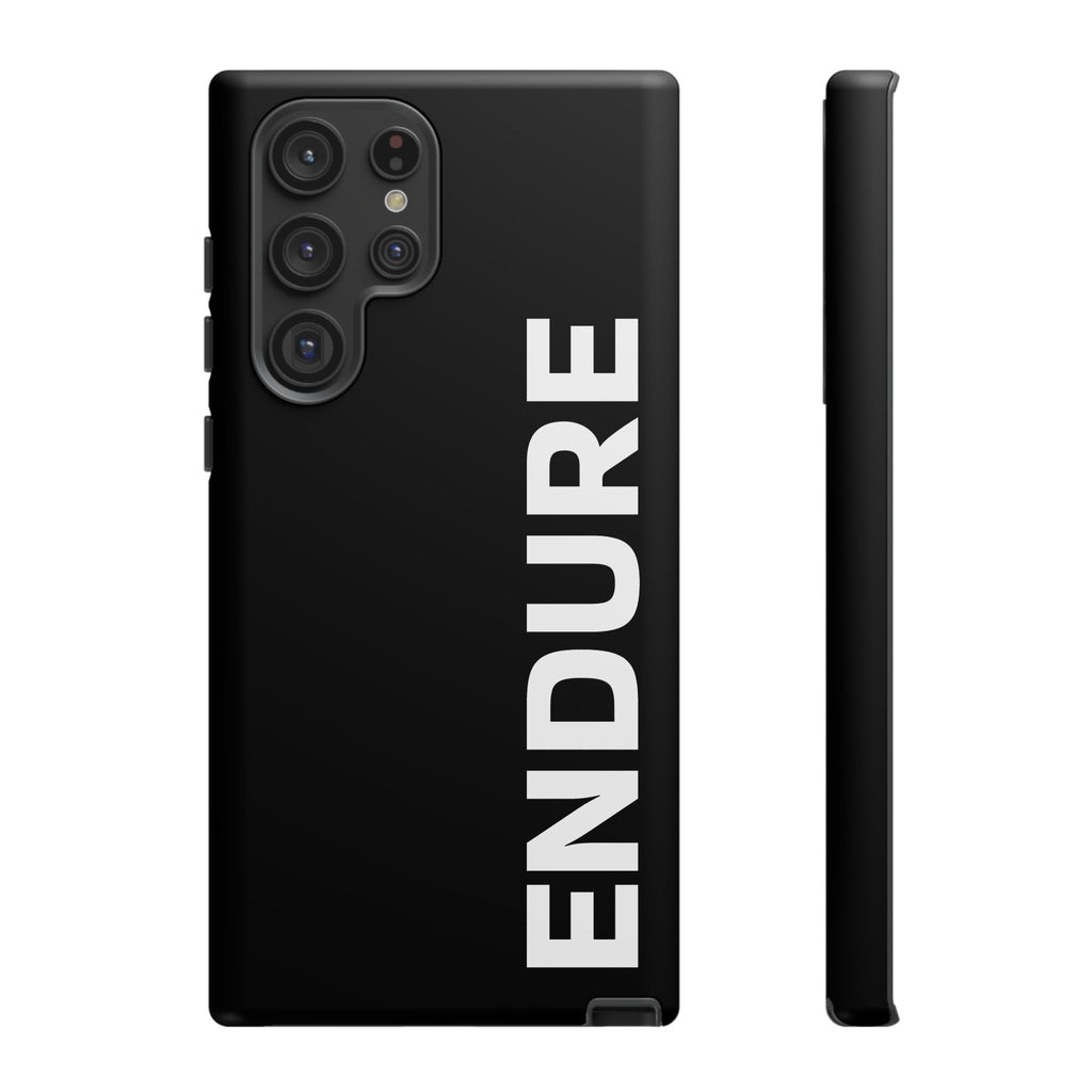 Endure Vertical Bold Phone Case — Tough Black Protective Cover