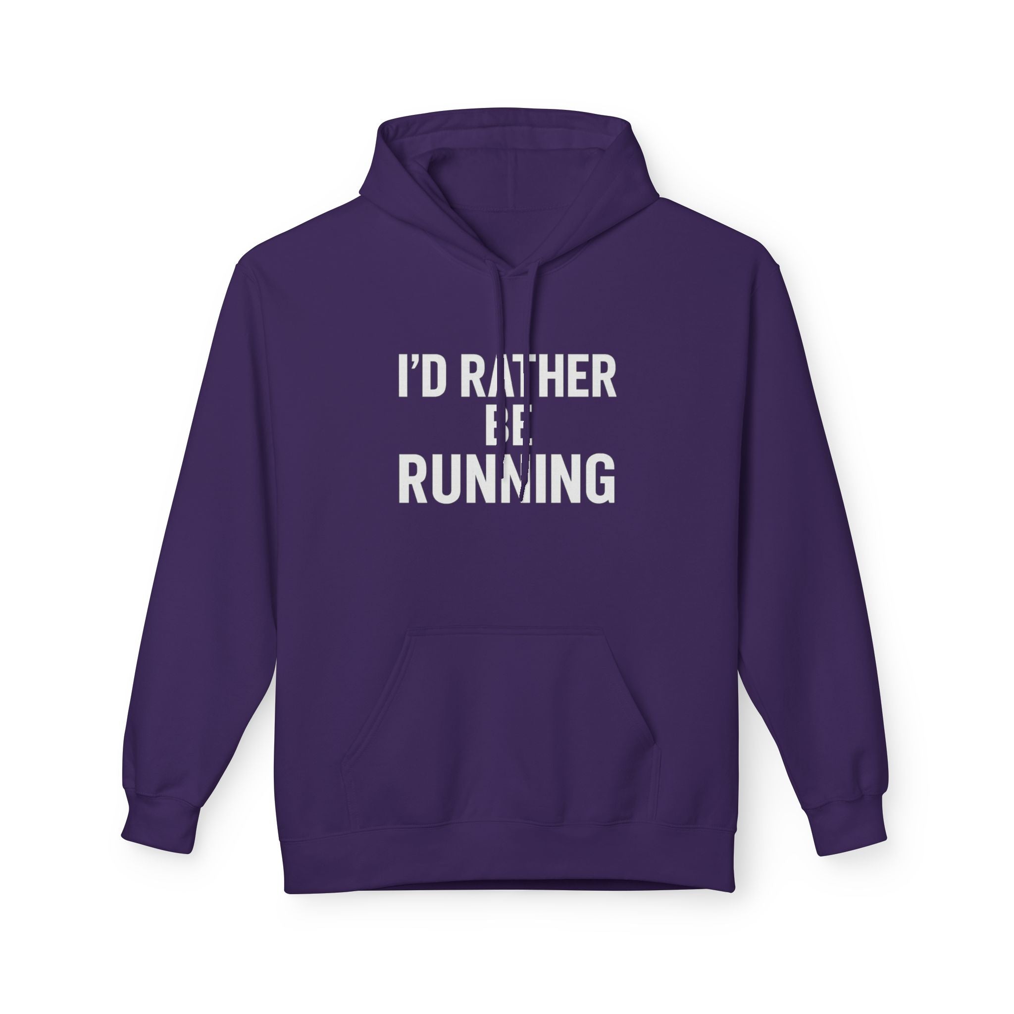 I'd Rather Be Running Hoodie - Running Enthusiast Athletic Pullover - Best Run Yet Apparel and Gifts
