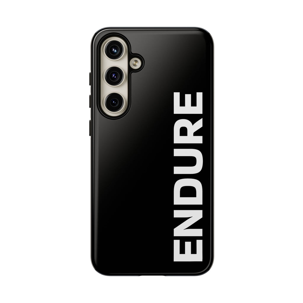 Endure Vertical Bold Phone Case — Tough Black Protective Cover
