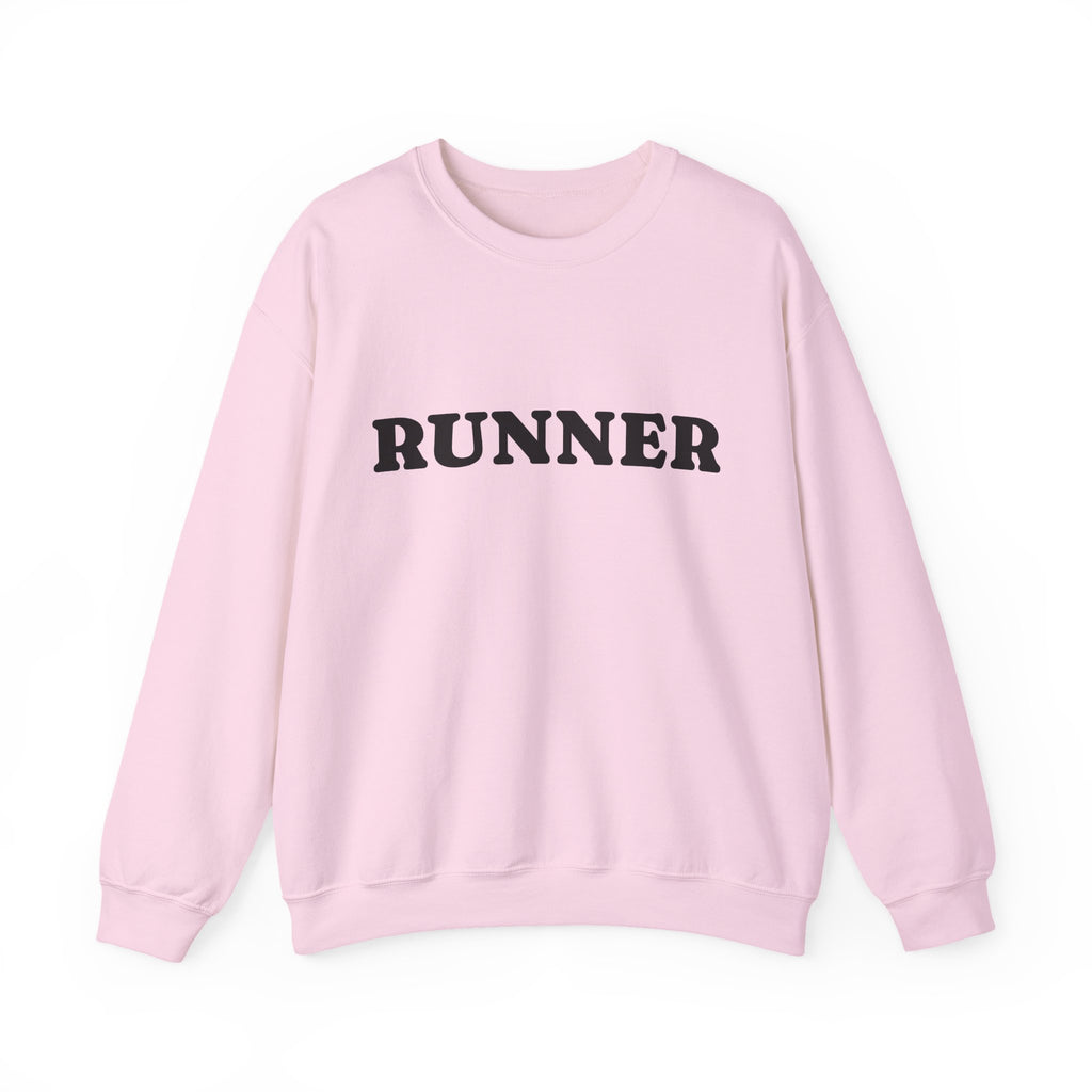Crewneck Sweatshirt — 'RUNNER' Bold Athletic Pullover - Best Run Yet Apparel and Gifts